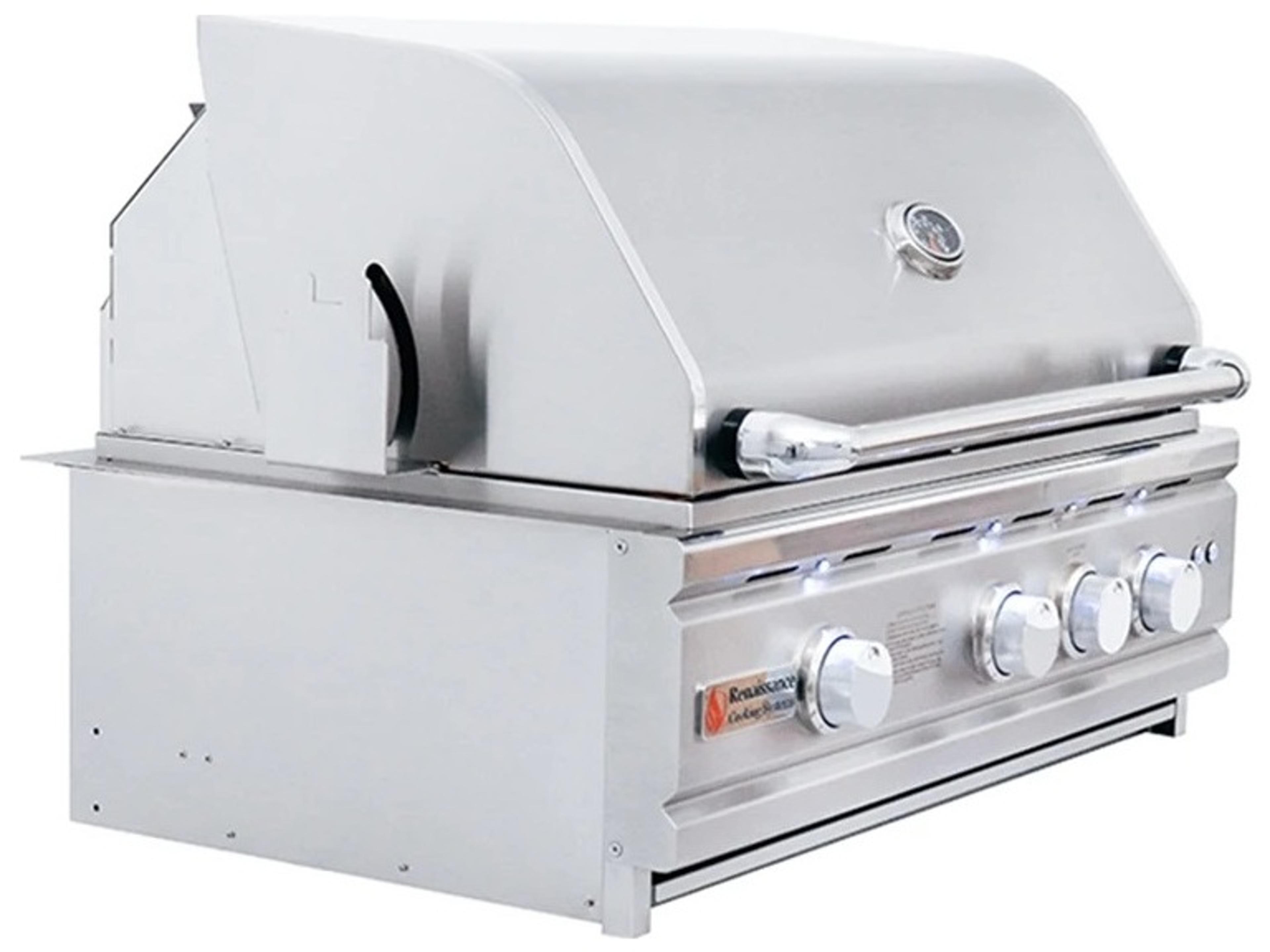 RCS Grills 30in Cutlass Stainless Pro Series Natural Gas Grill with LED Lights