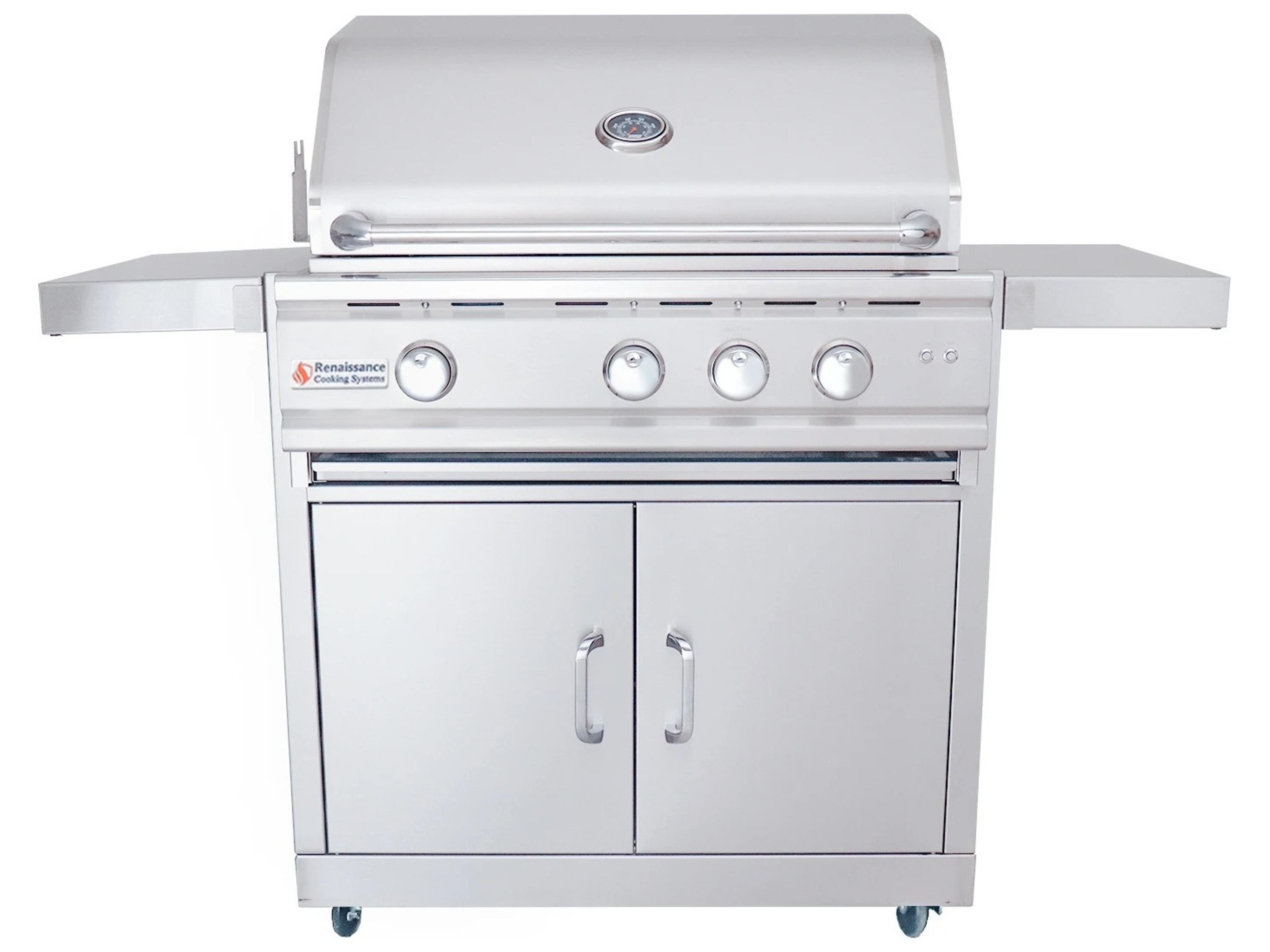 RCS Grills Stainless Steel 30'' Cutlass Pro Freestanding Grill-LP