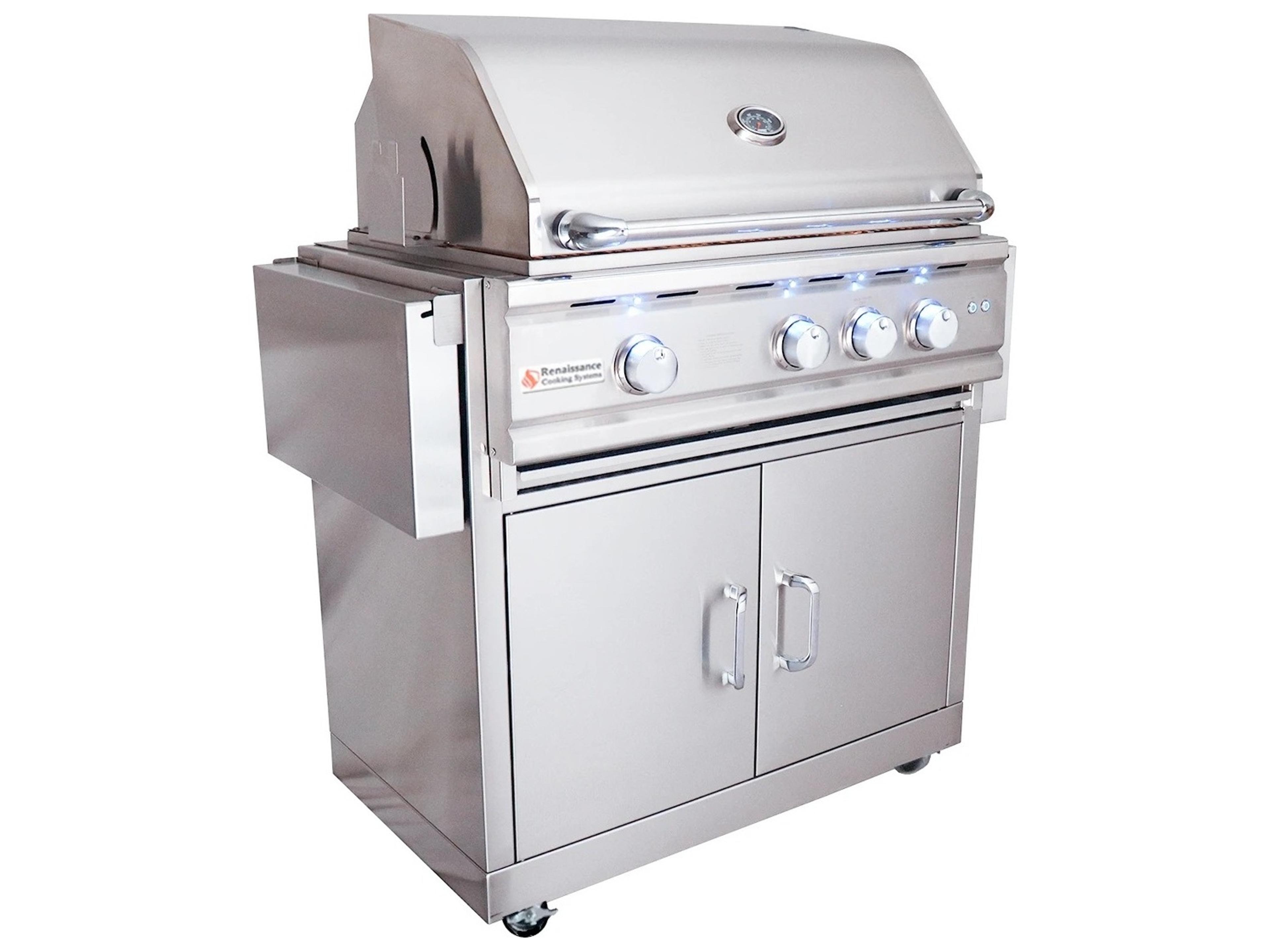 RCS Grills Stainless Steel 30'' Cutlass Pro Freestanding Grill-LP