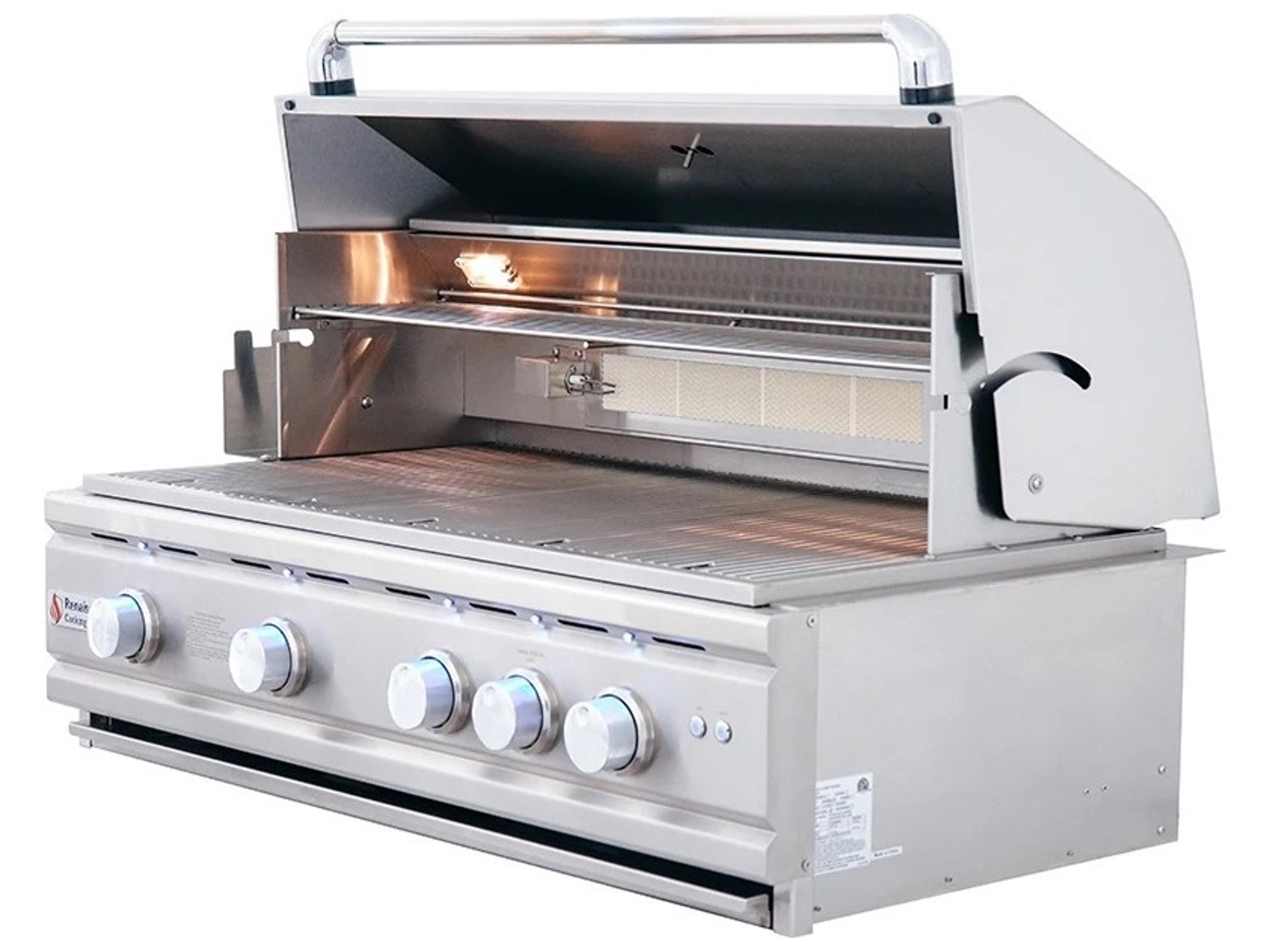 RCS 38 Cutlass Pro Series Grill Blue LED with Rear Burner