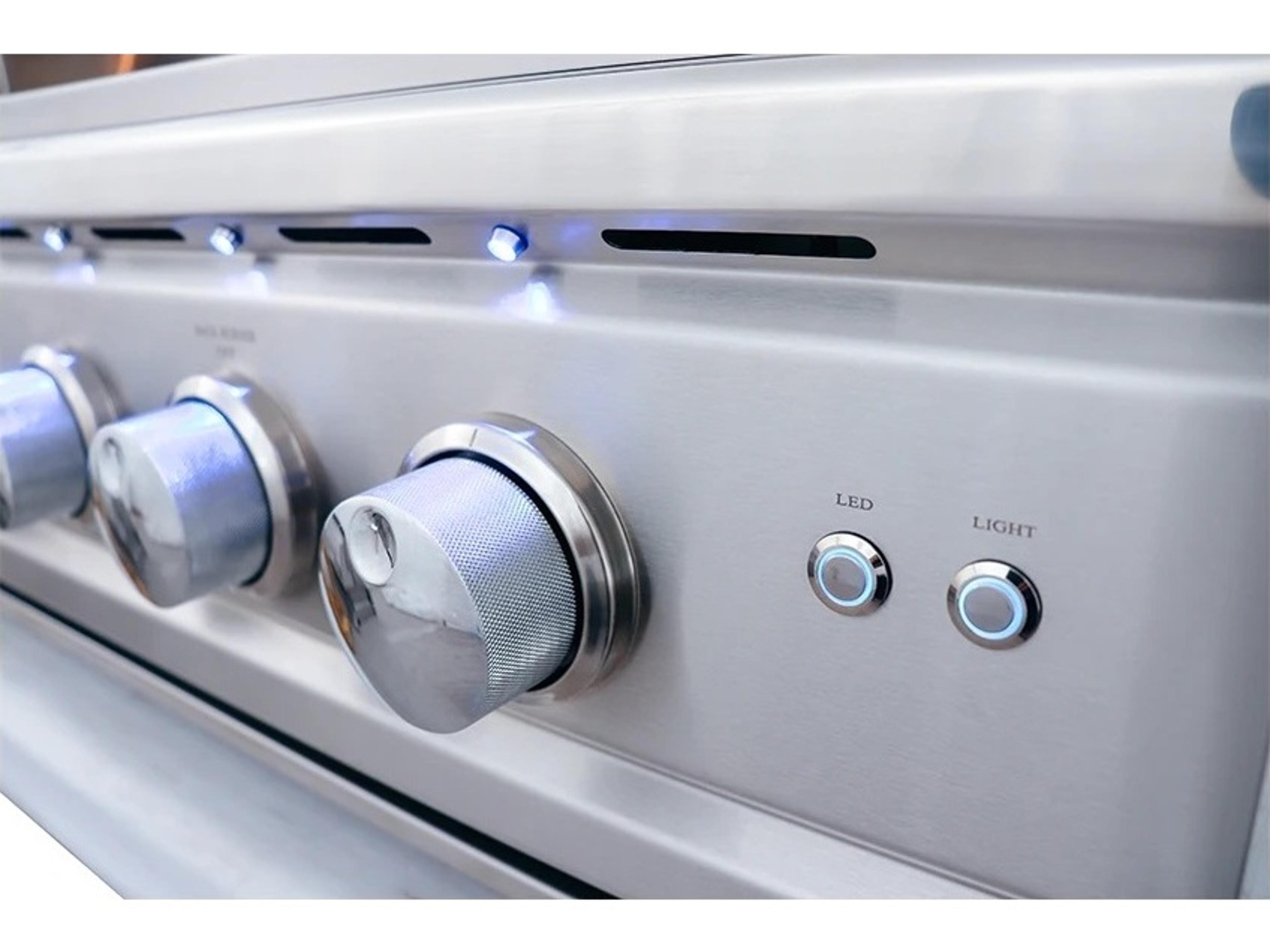 RCS 38 Cutlass Pro Series Grill Blue LED with Rear Burner