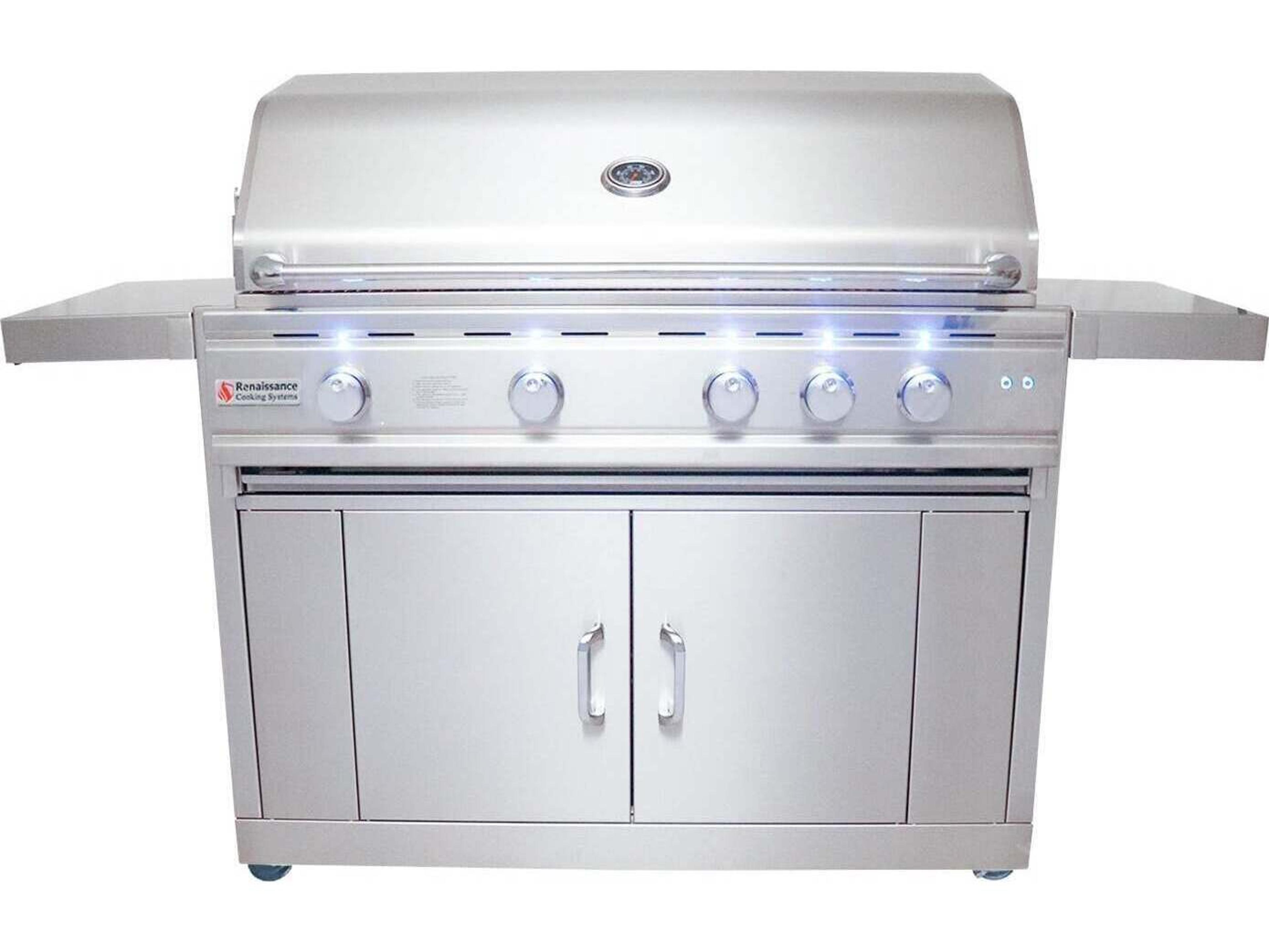 Stainless Steel 42'' Cutlass Pro Freestanding Grill-LP