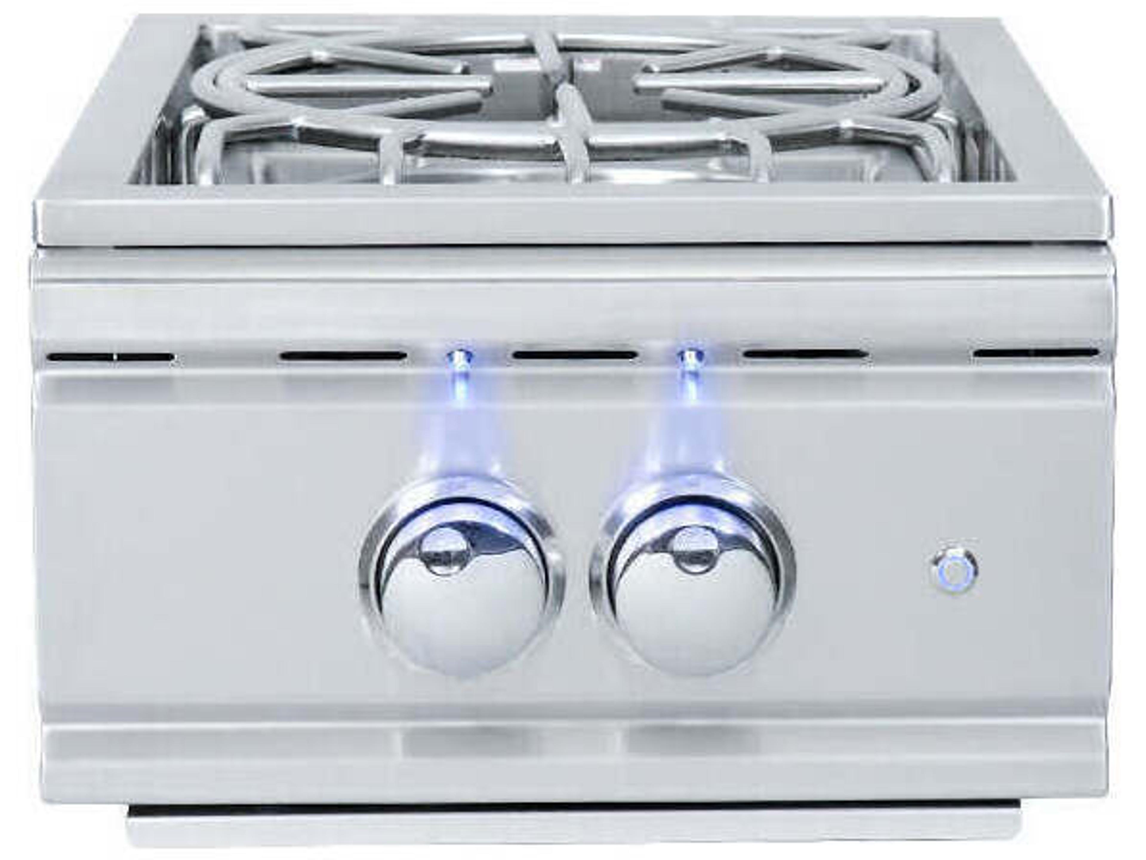 Stainless Steel Pro Side Burner Slide-in with Blue LED-Propane