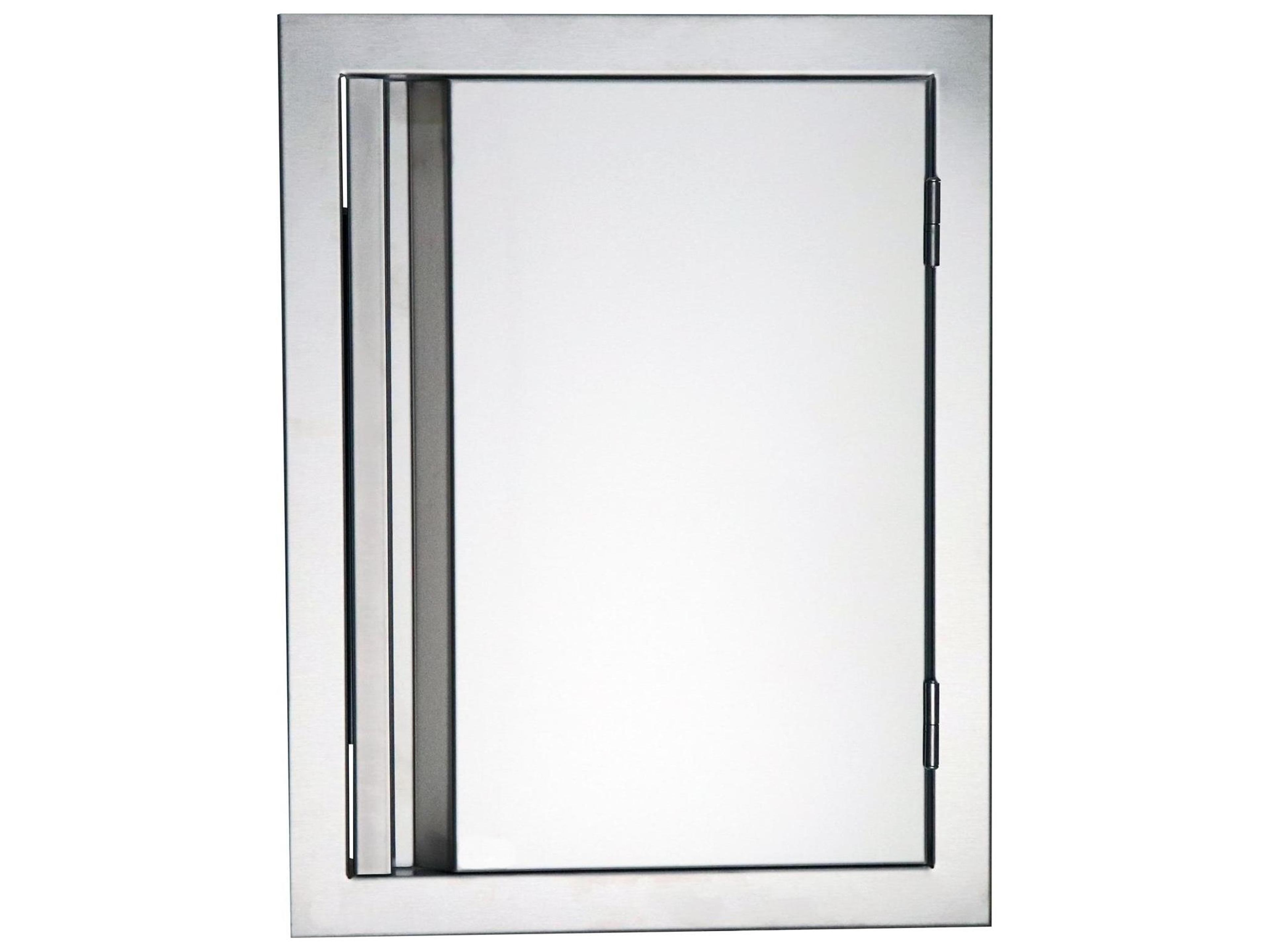 Valiant 17 Inches Wide Stainless Steel Vertical Reversible Door