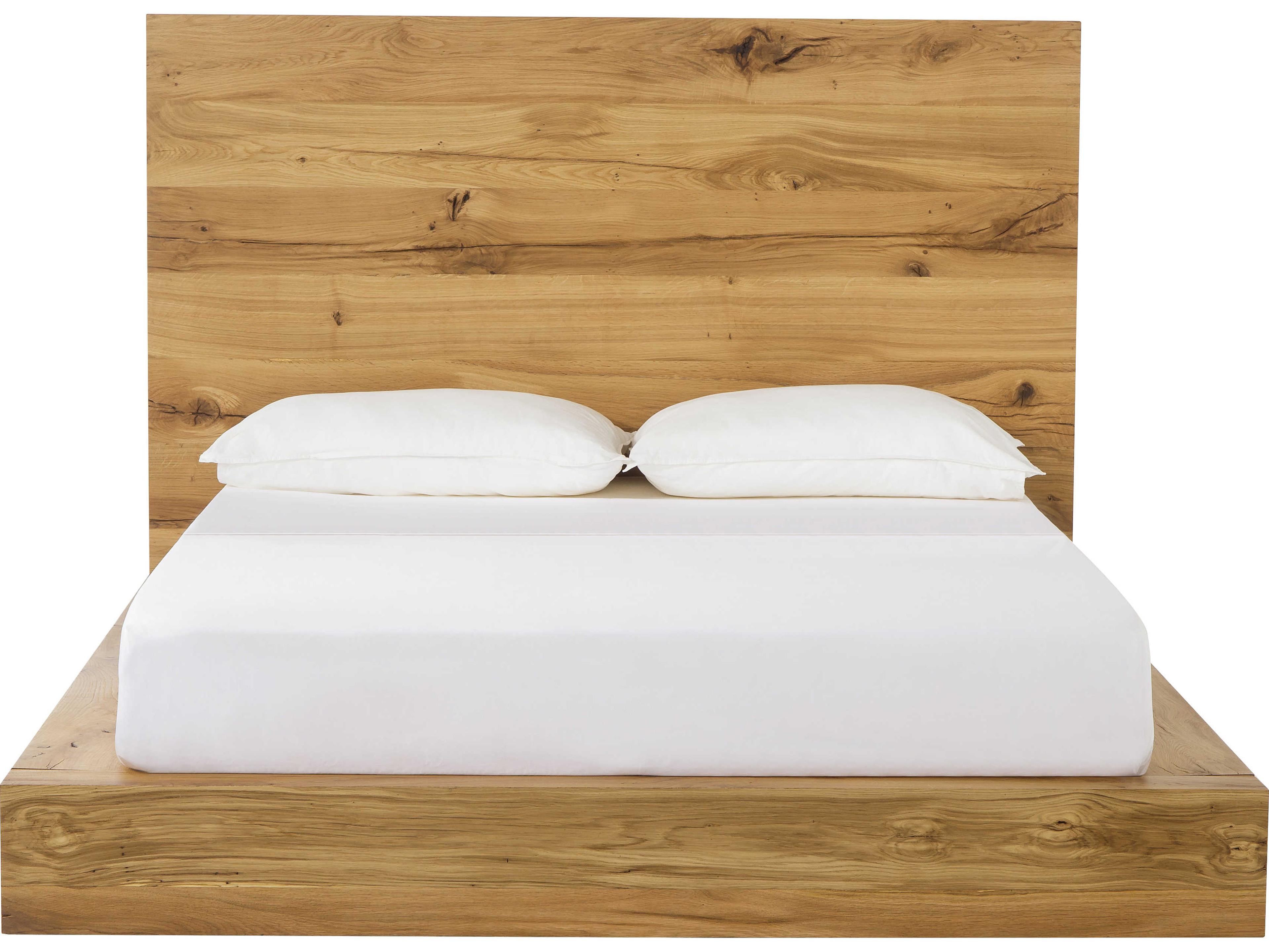 Sonder Living Natural Gold Oak Wood Queen Platform Bed