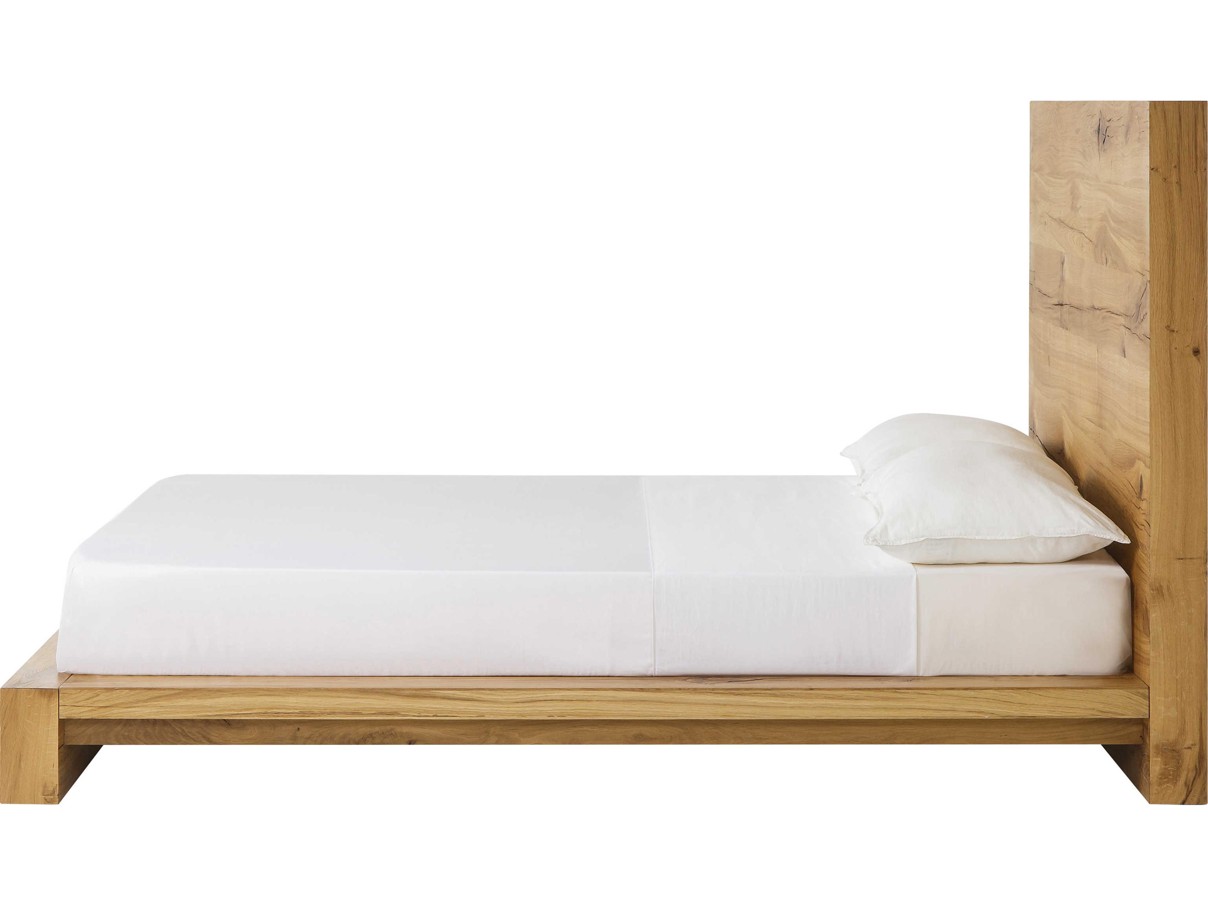 Sonder Living Natural Gold Oak Wood Queen Platform Bed