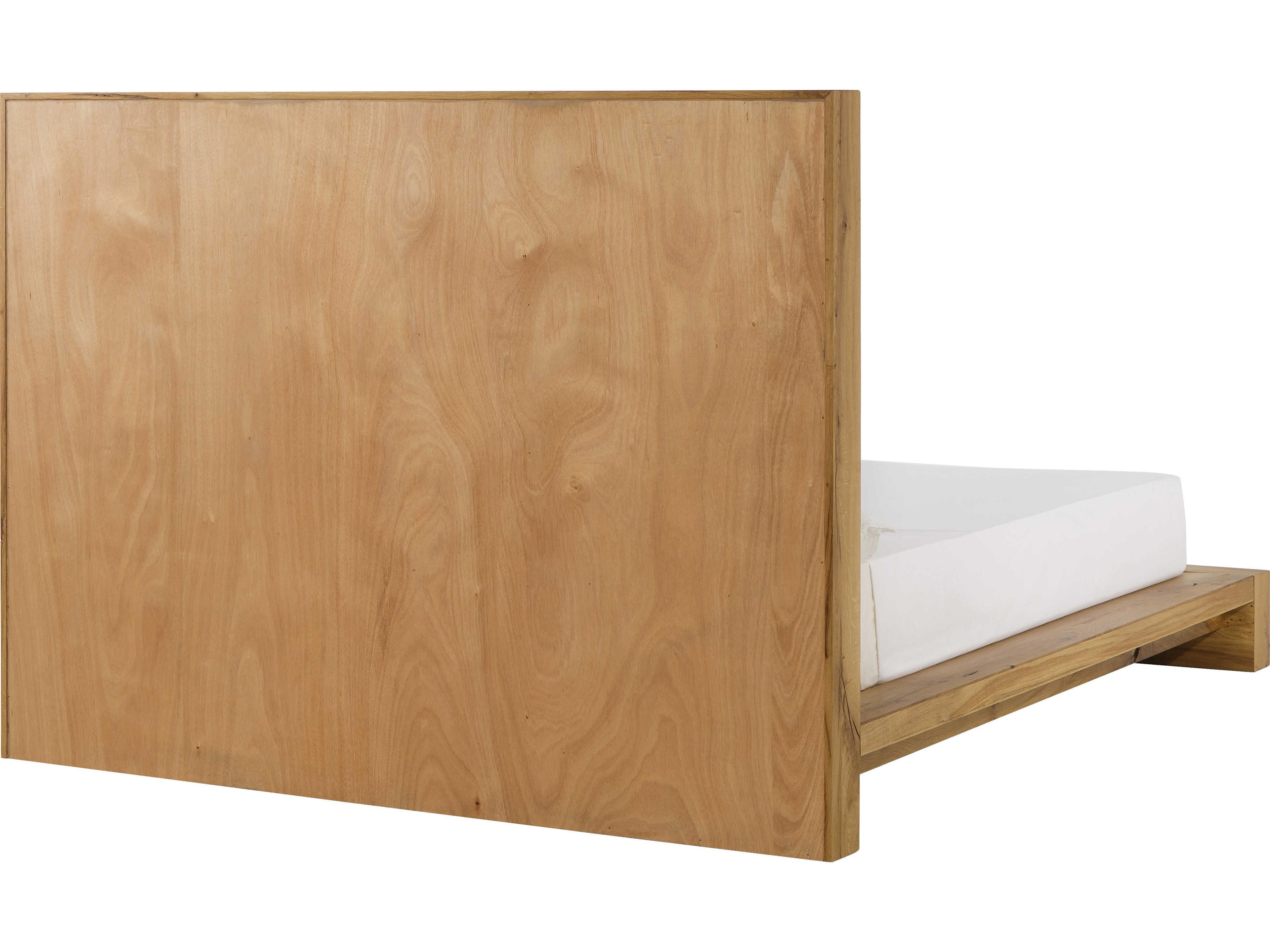 Sonder Living Natural Gold Oak Wood Queen Platform Bed
