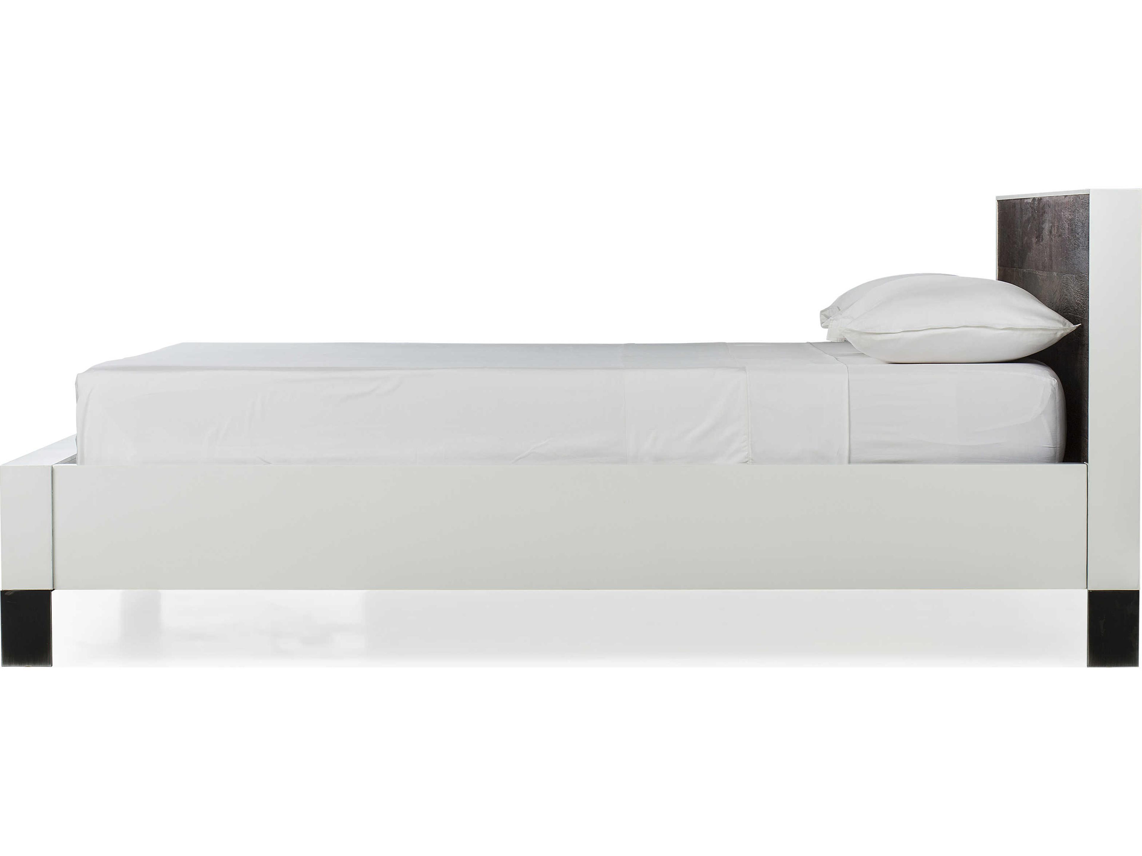 Sonder Living Brown Ivory White Wood Queen Platform Bed