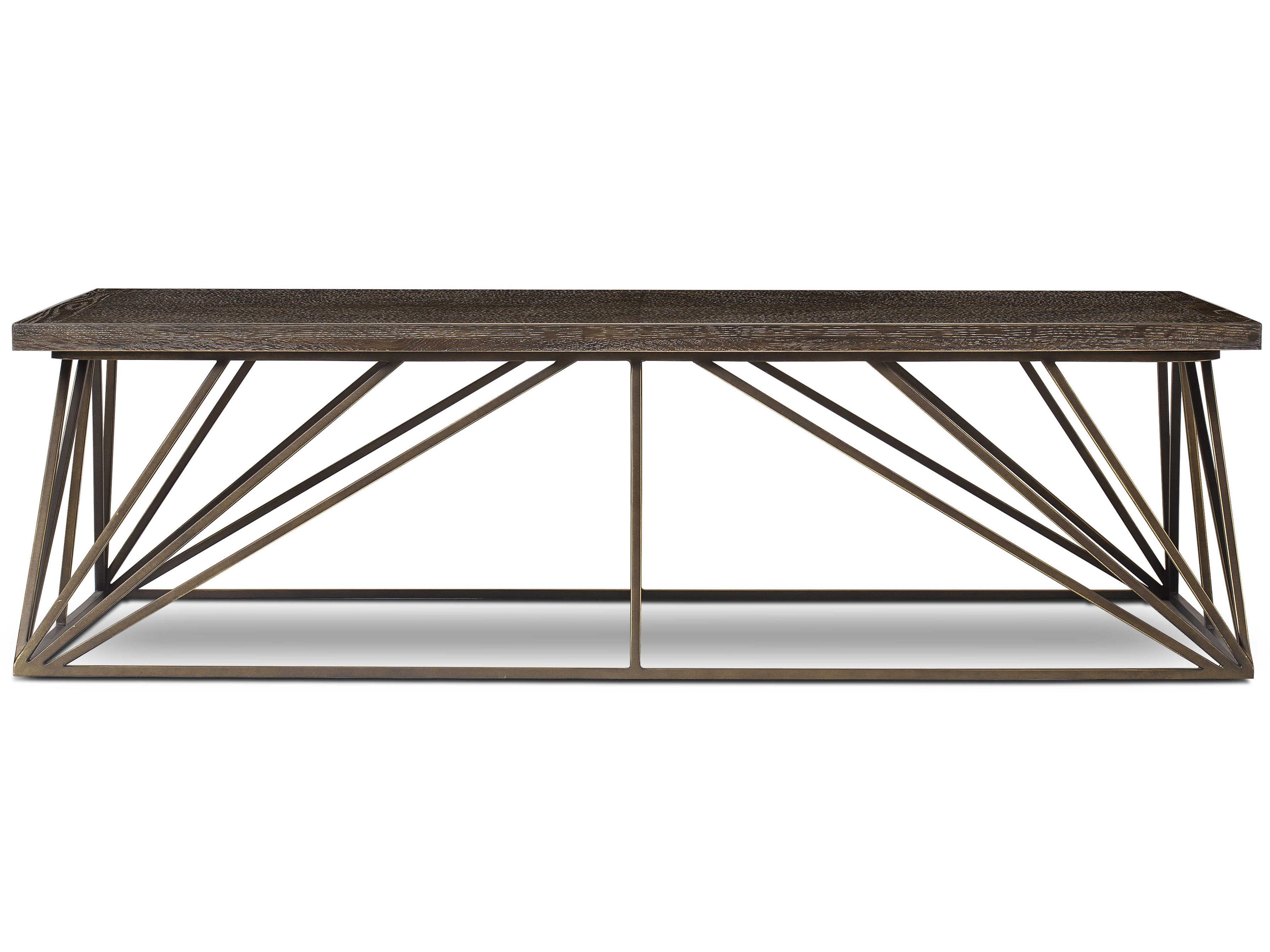 Sonder Living Rectangular Wood Brown Coffee Table
