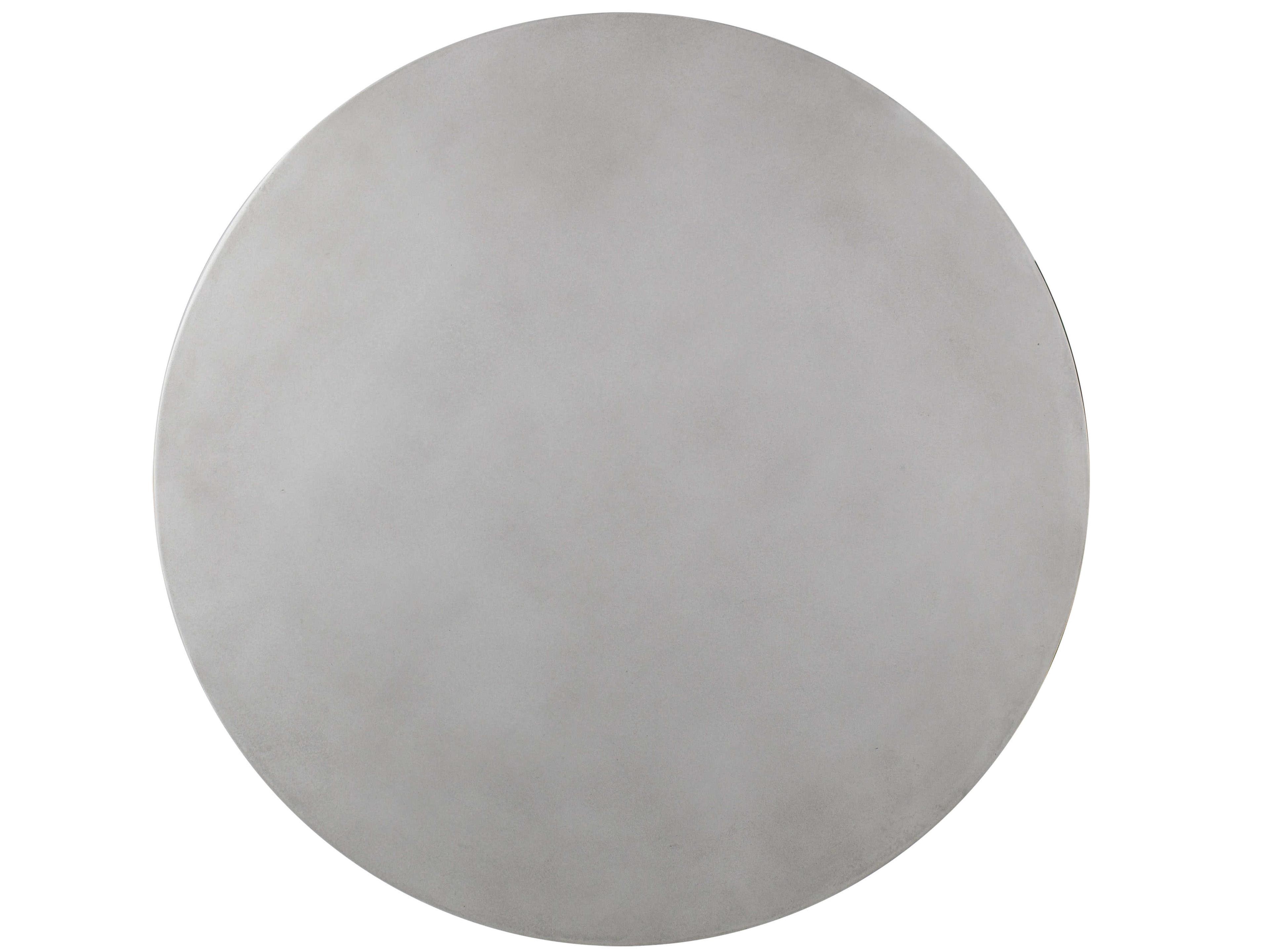 Sonder Living Round Wood Brown Ivory End Table