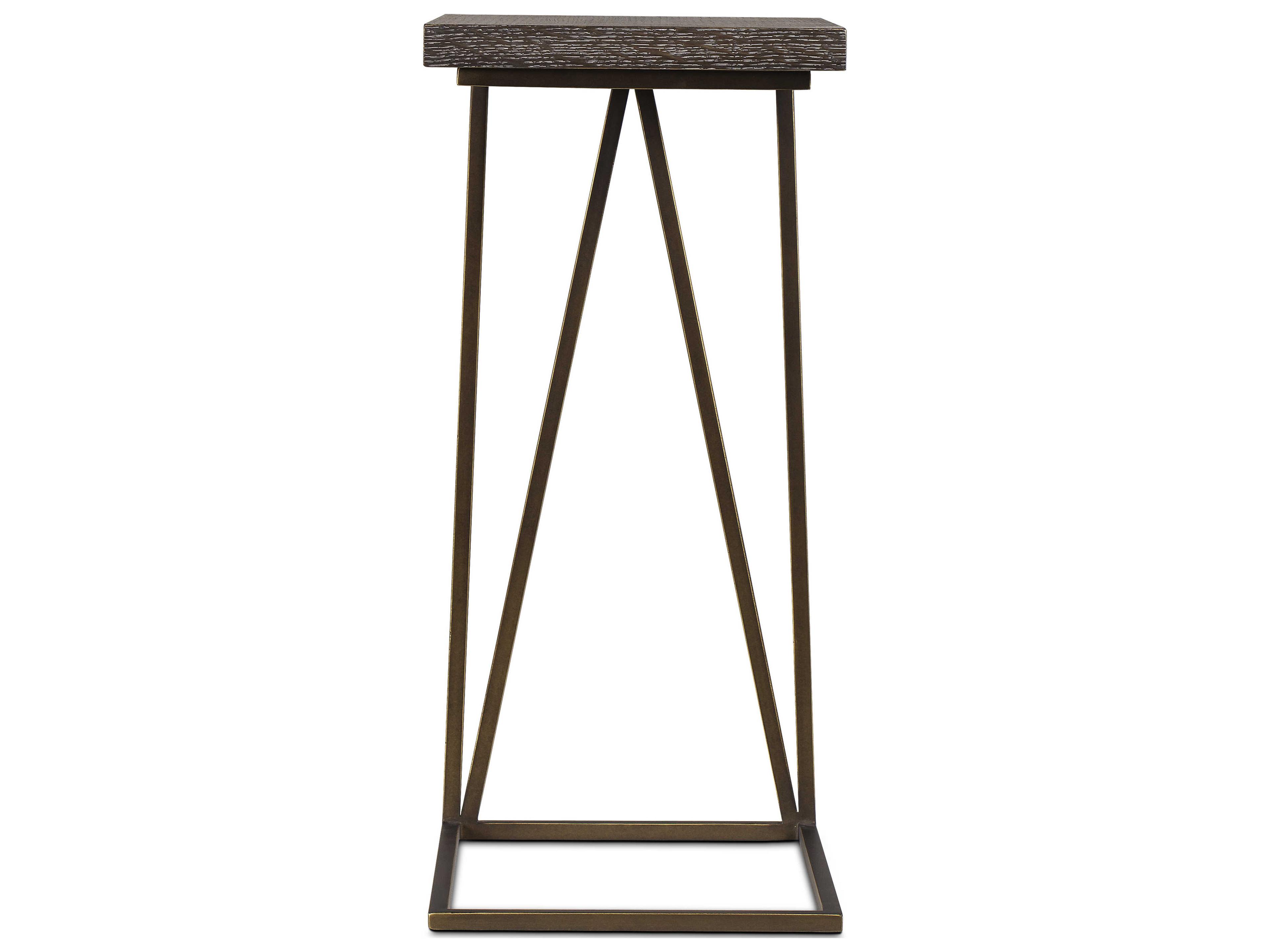 Sonder Living Rectangular Wood Brown End Table