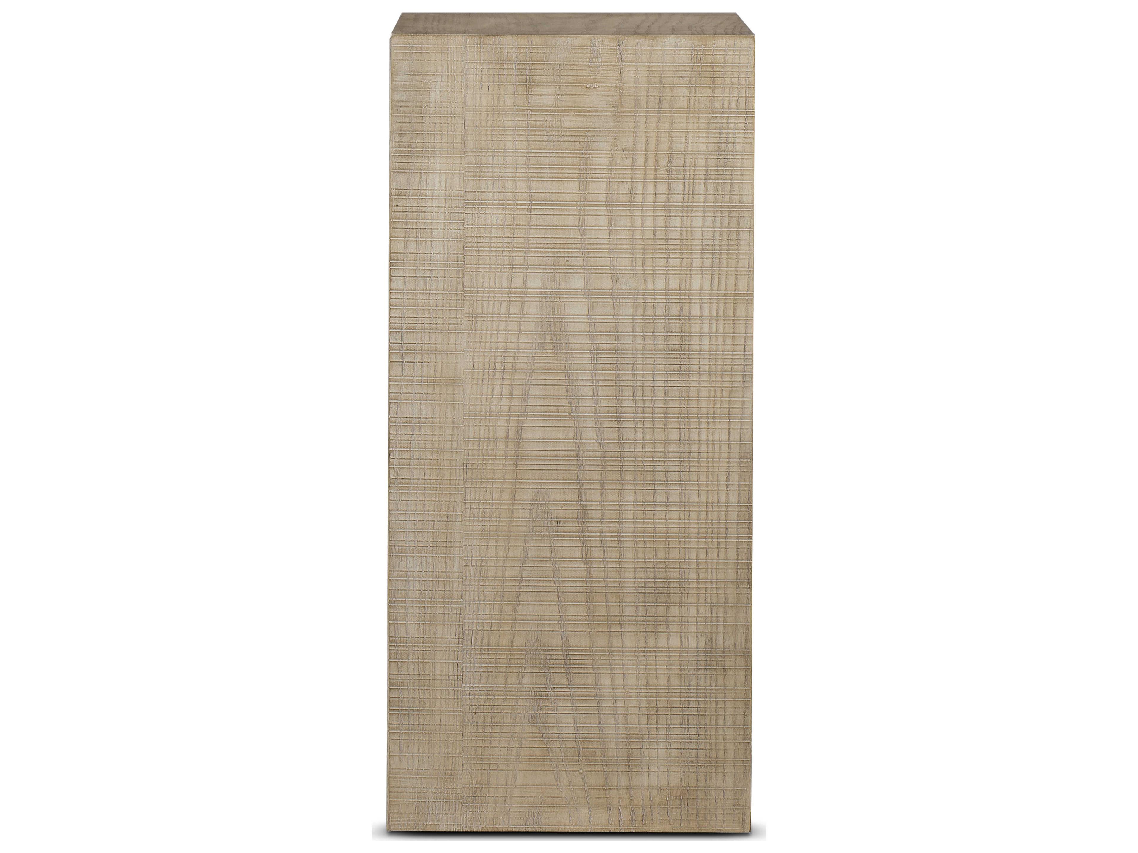 Sonder Living Rectangular Wood Natural End Table