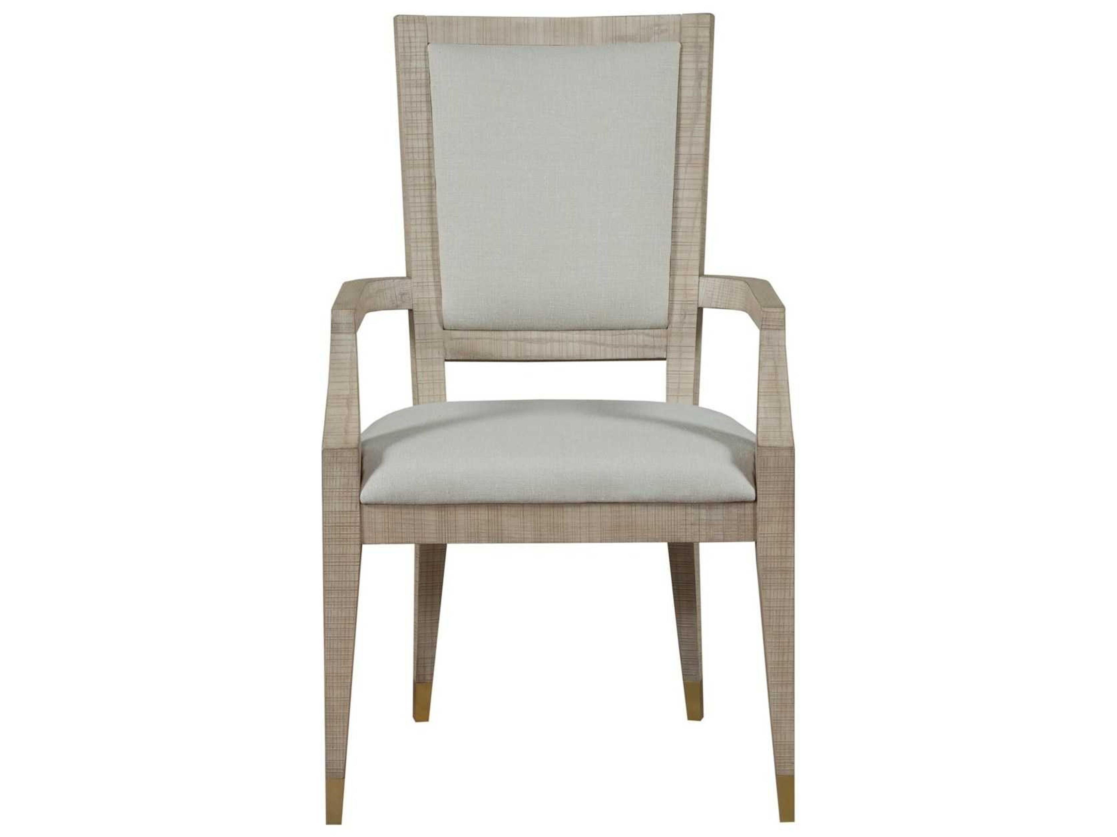 Sonder Living Maison 55 Beech Wood Gray Upholstered Arm Dining Chair