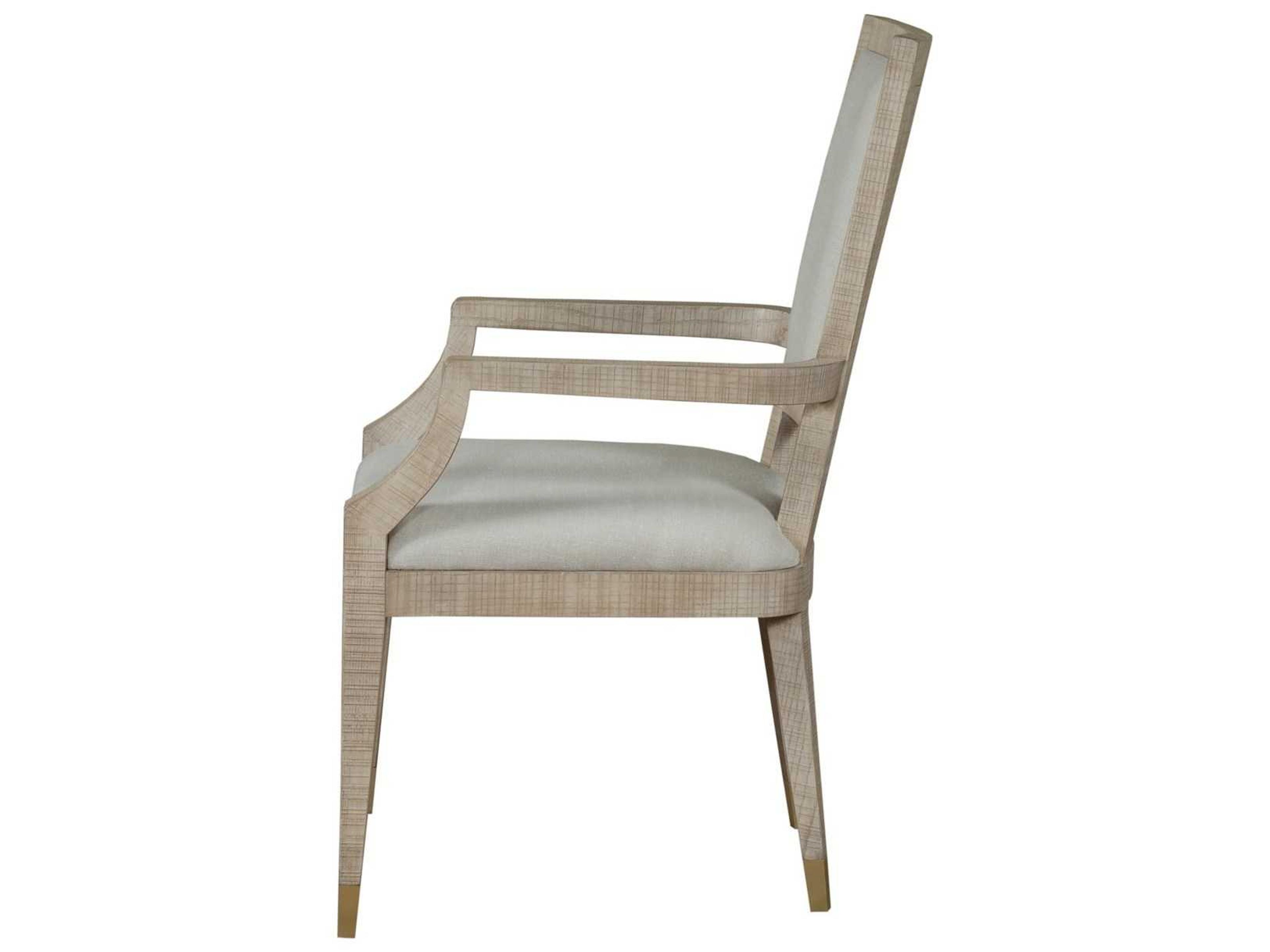 Sonder Living Maison 55 Beech Wood Gray Upholstered Arm Dining Chair