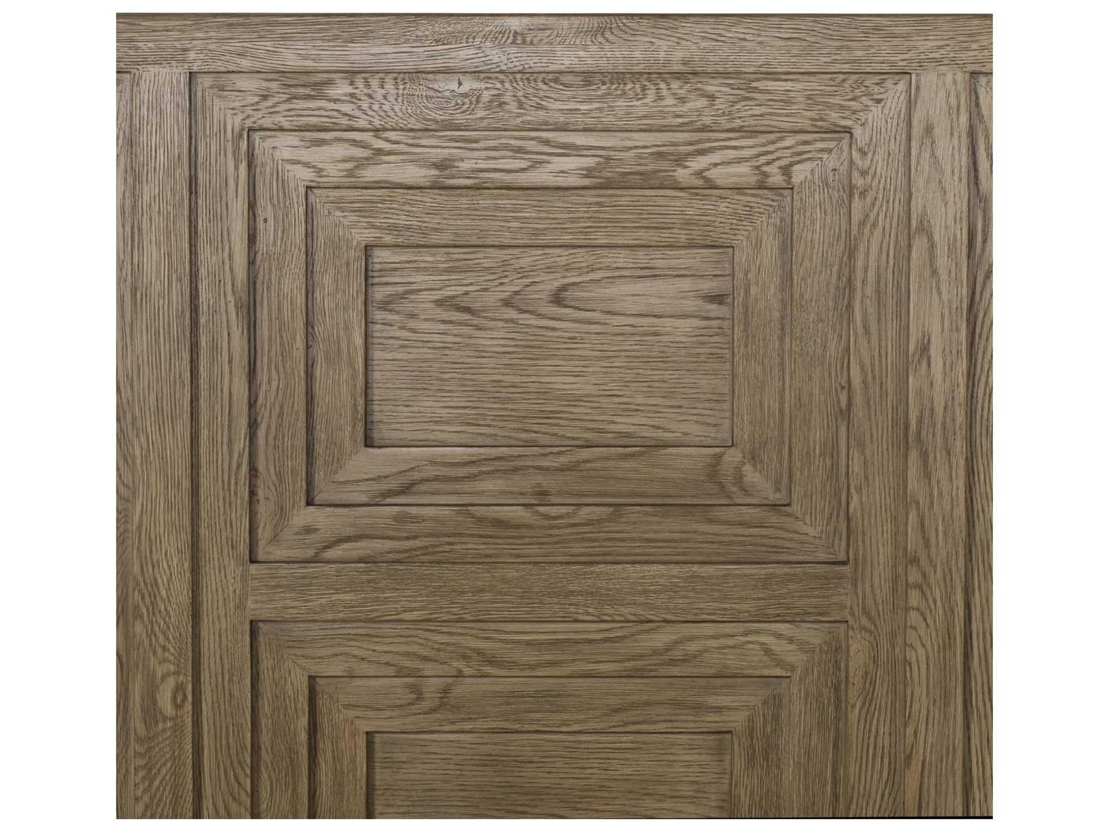 Sonder Living Maison 55 Pebble Grey Brown Oak Wood Queen Platform Bed