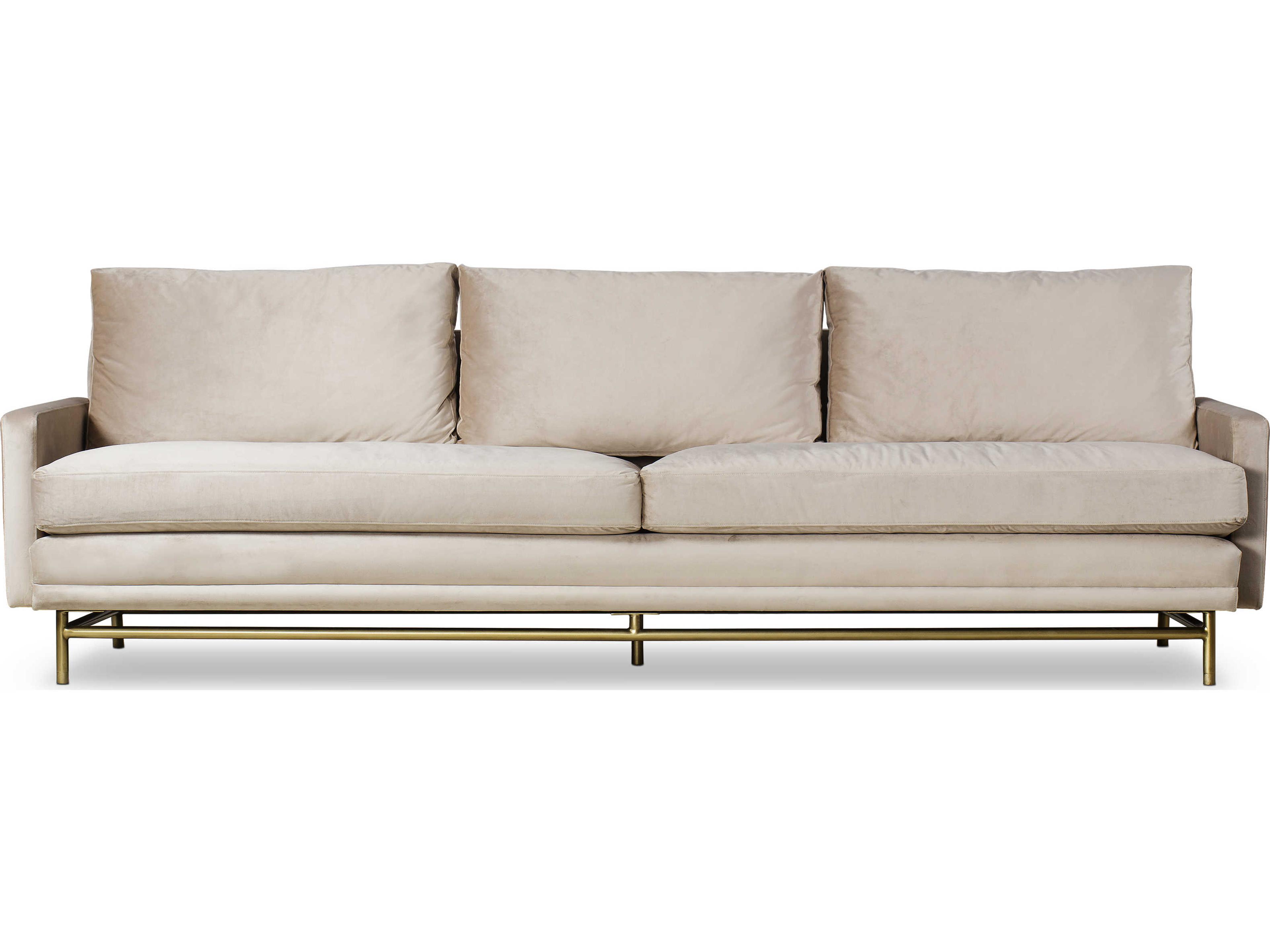 Sonder Living White Upholstered Sofa