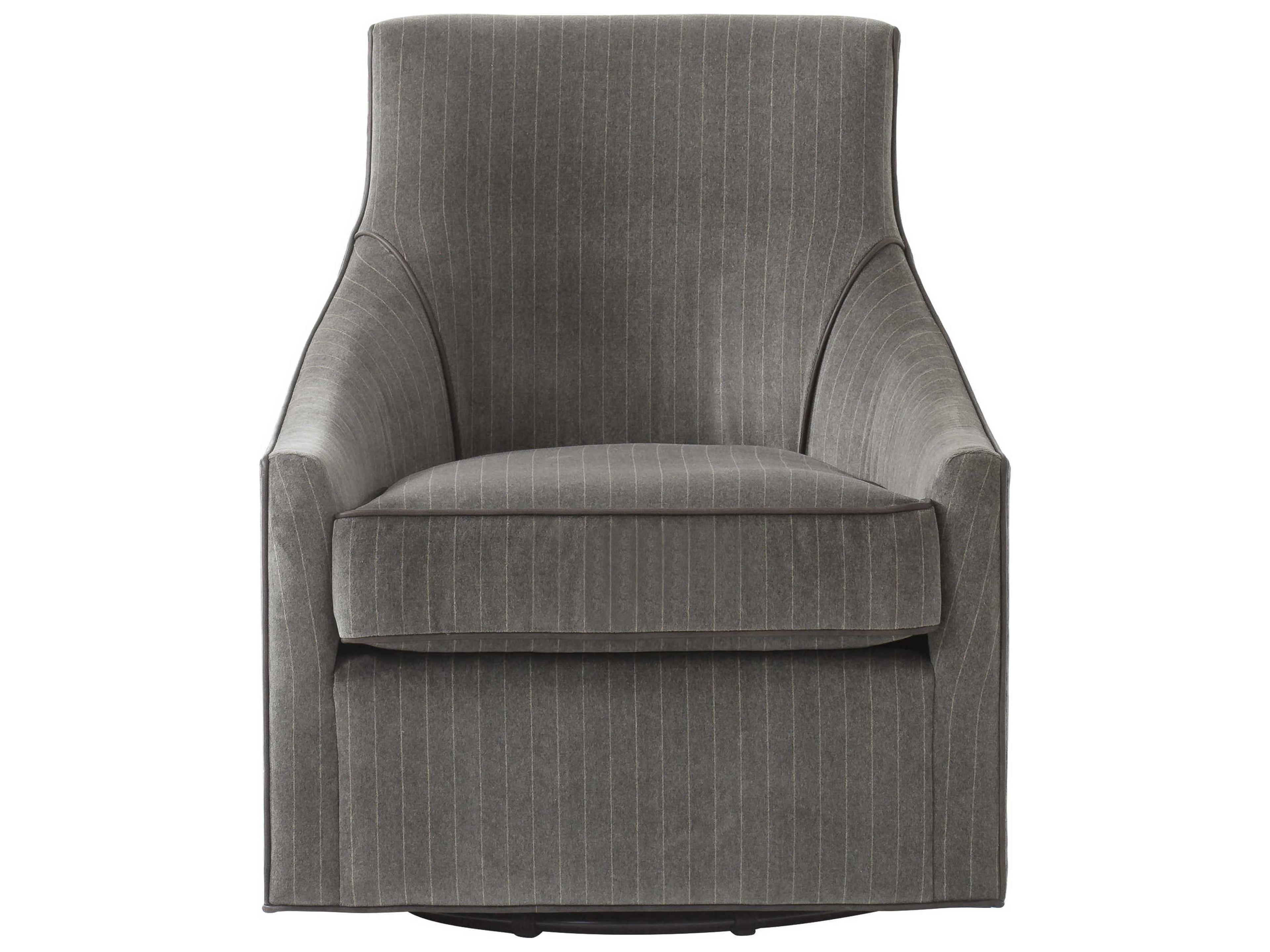 Sonder Living Fraser Swivel Gray Fabric Accent Chair