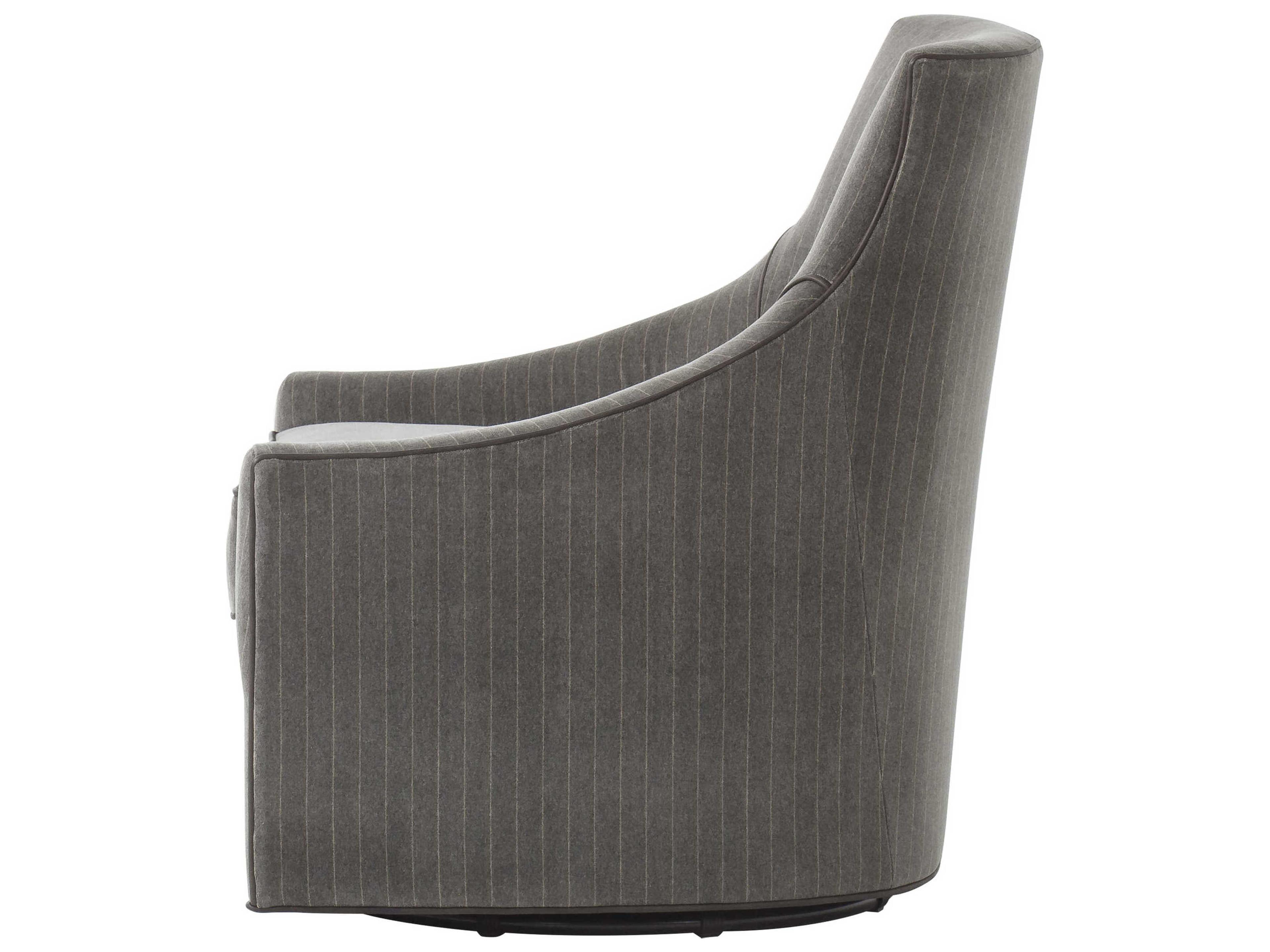 Sonder Living Fraser Swivel Gray Fabric Accent Chair