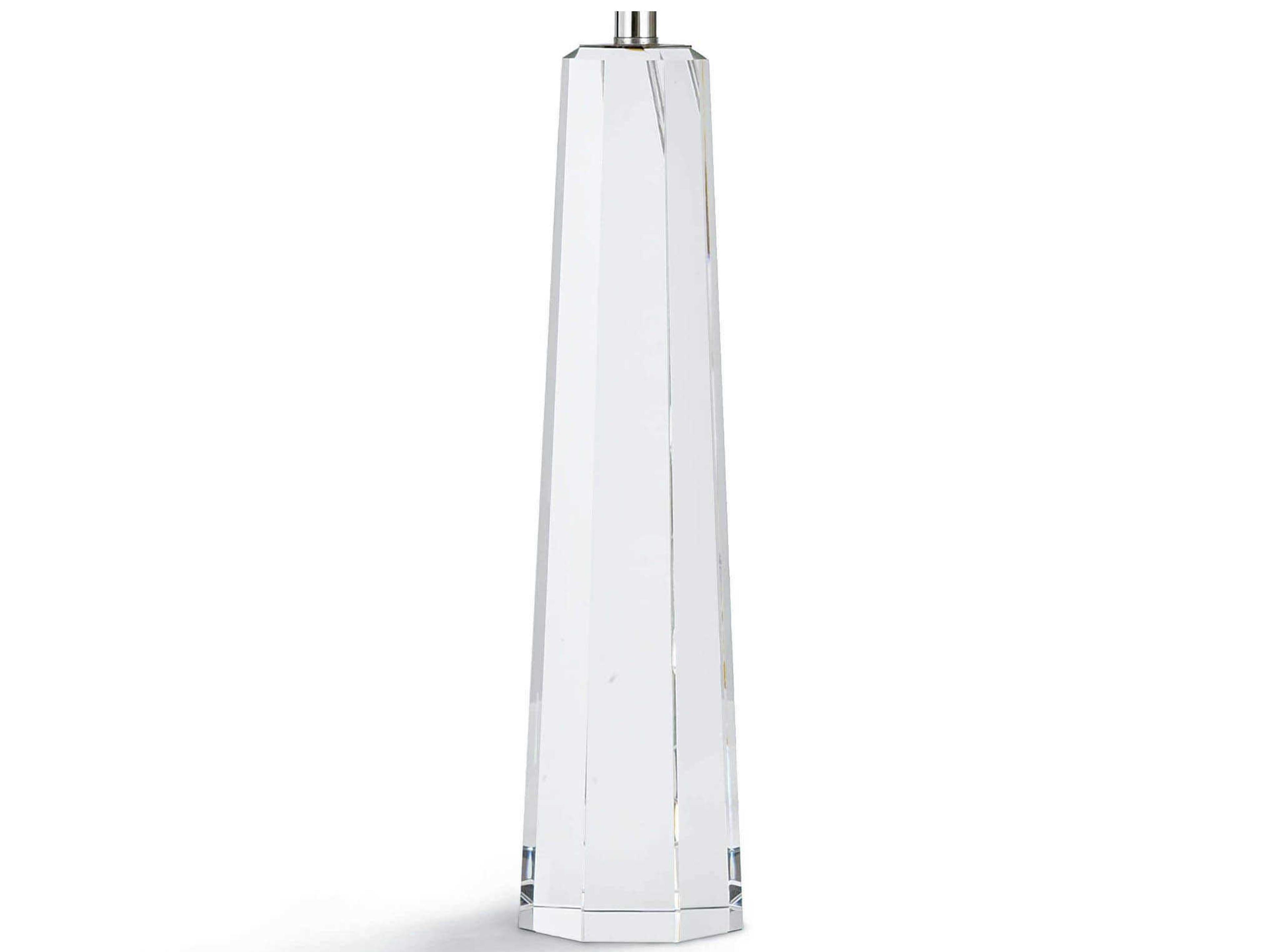 Regina Andrew Tapered Hex Clear Crystal Linen Buffet Lamp