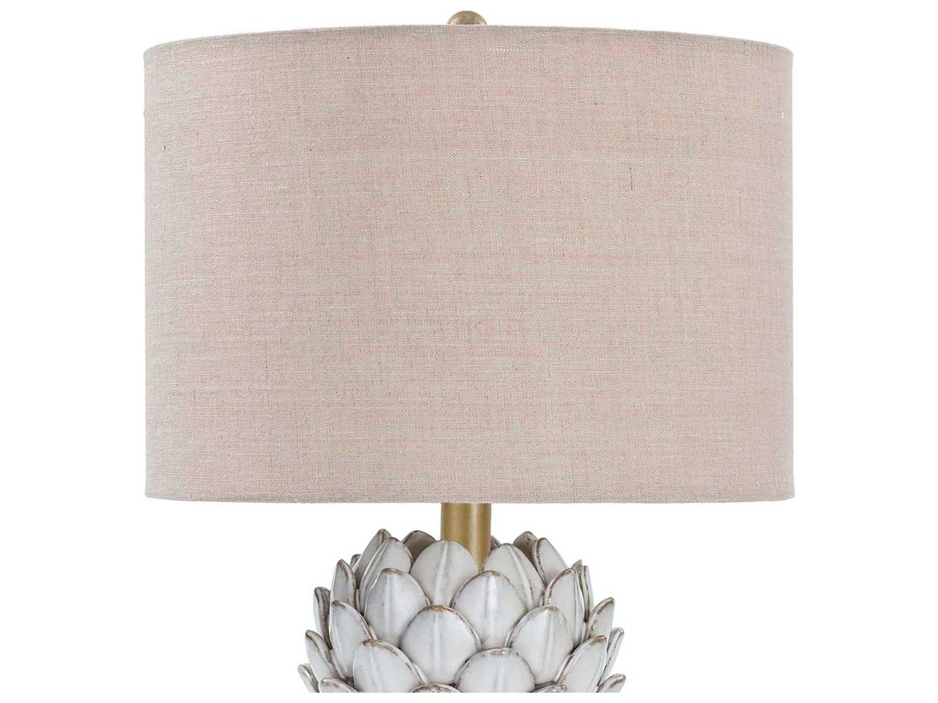 Regina Andrew White Gold Table Lamp