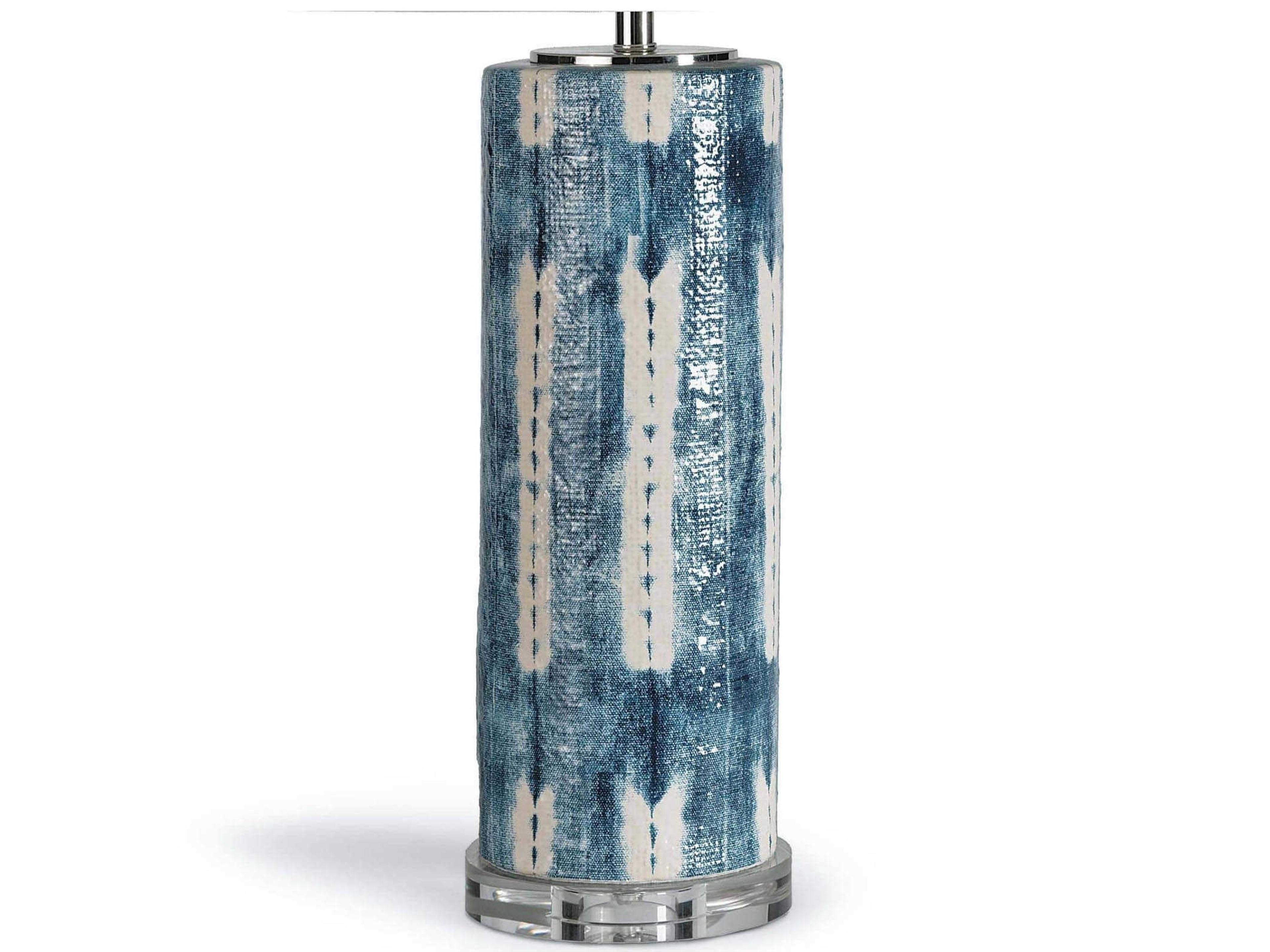 Regina Andrew Mali Ceramic Indigo Linen Blue Buffet Lamp