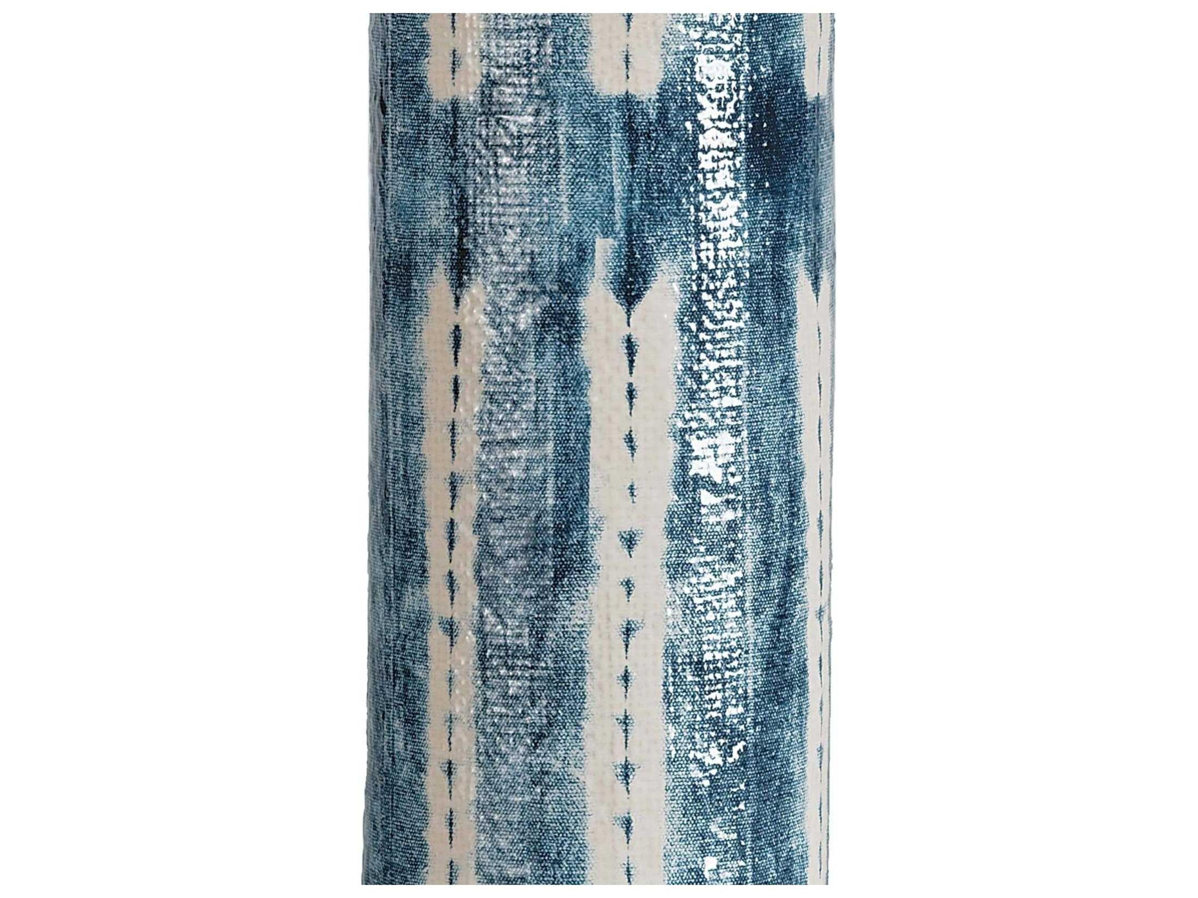 Regina Andrew Mali Ceramic Indigo Linen Blue Buffet Lamp