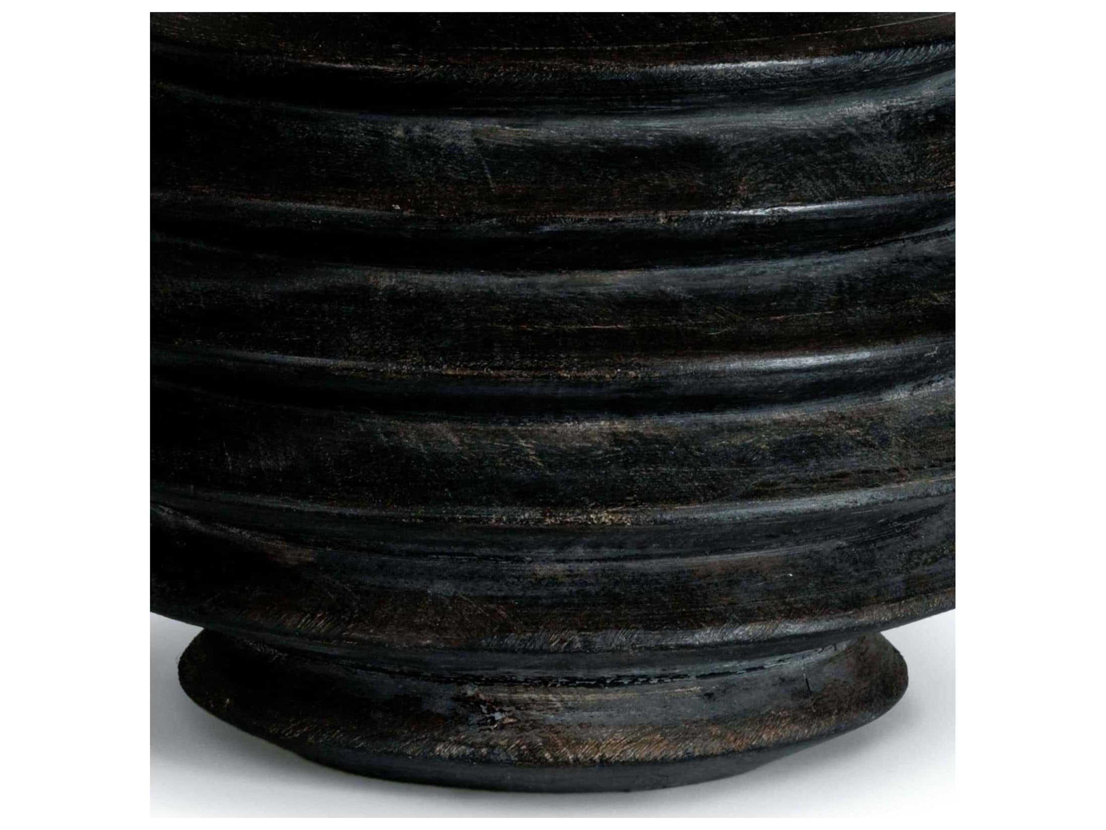 Regina Andrew Accordion Ebony Polished Brass Black Buffet Lamp