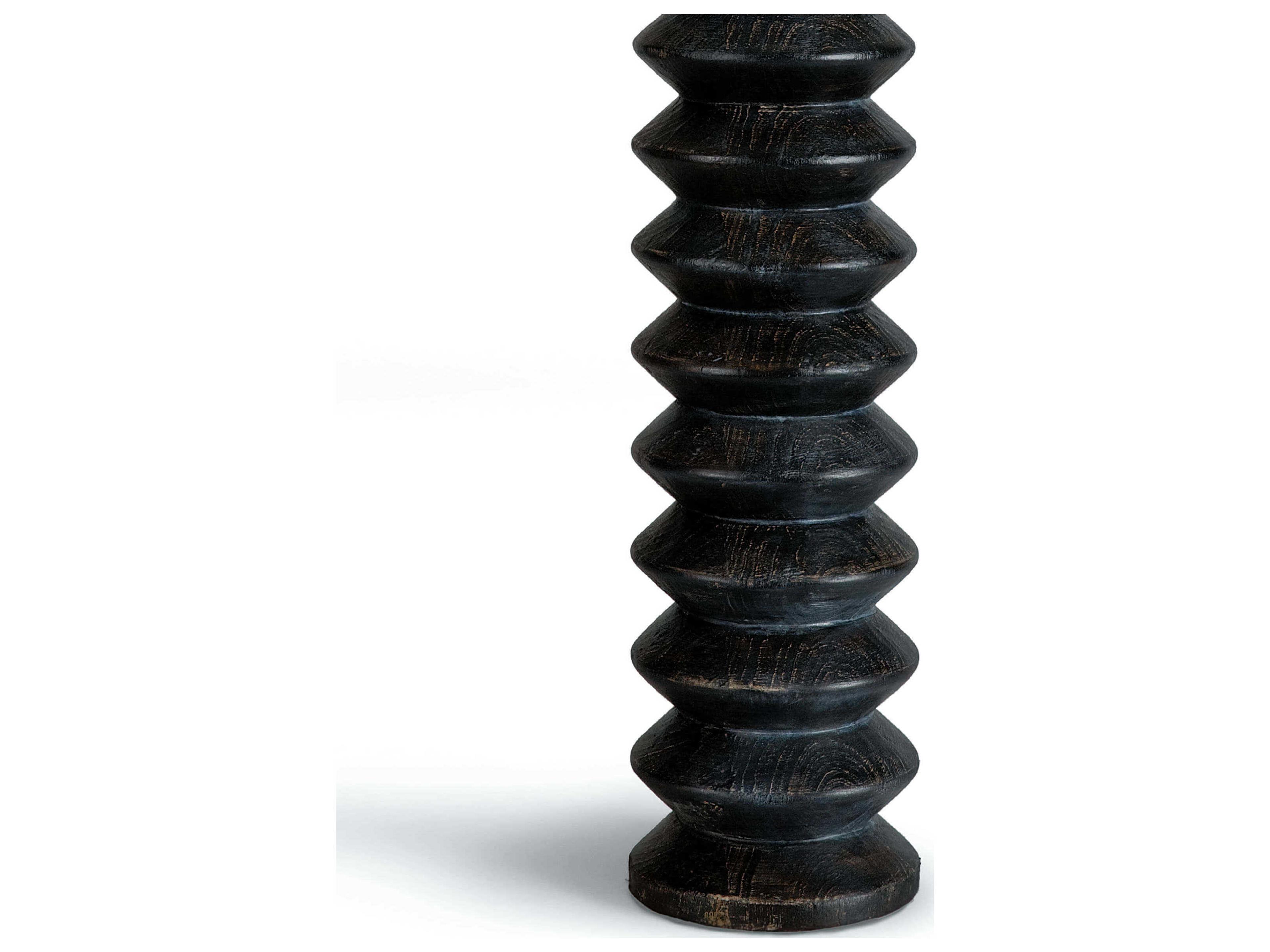 Regina Andrew Accordion Ebony Polished Brass Black Buffet Lamp