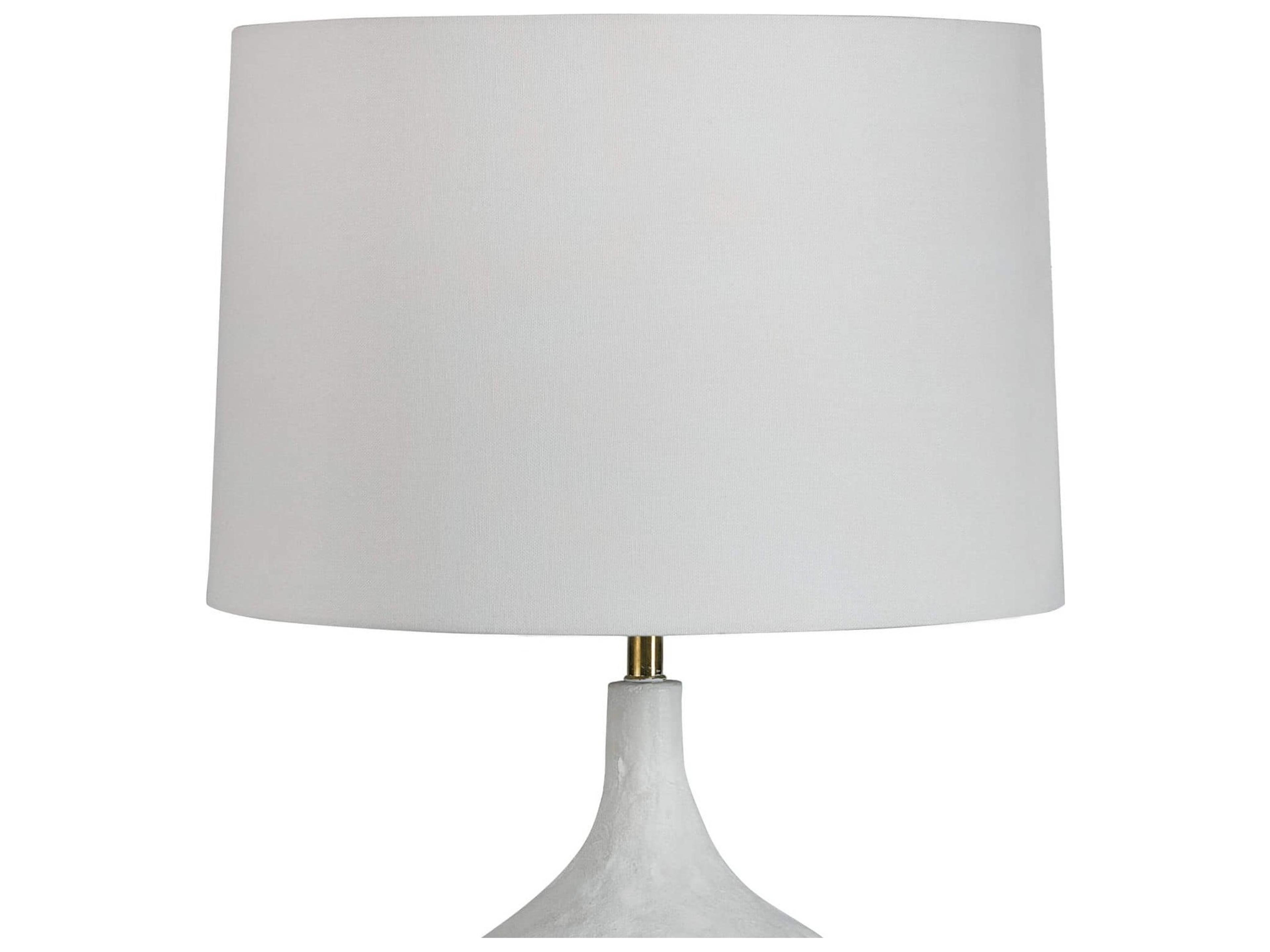Regina Andrew Riviera White Linen Table Lamp