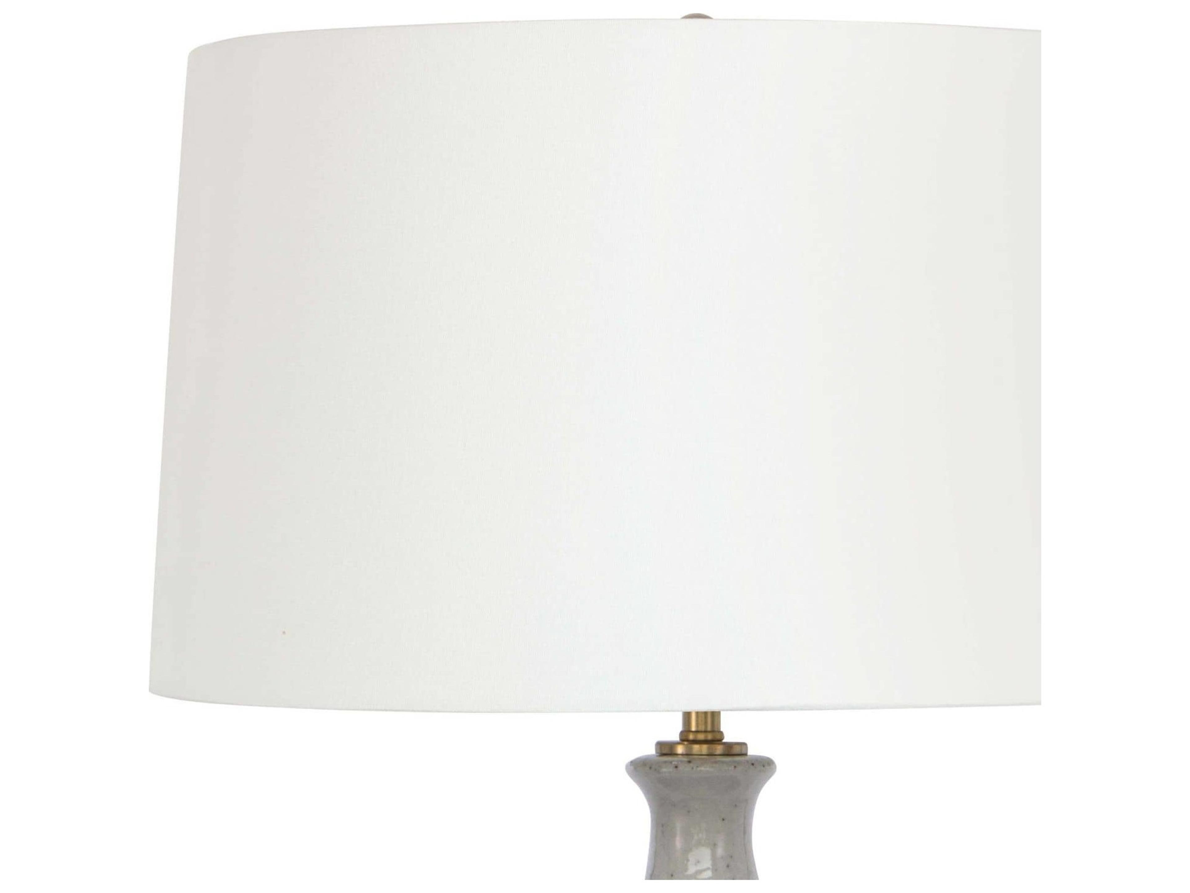 Regina Andrew Glace Ceramic Linen Gray Buffet Lamp