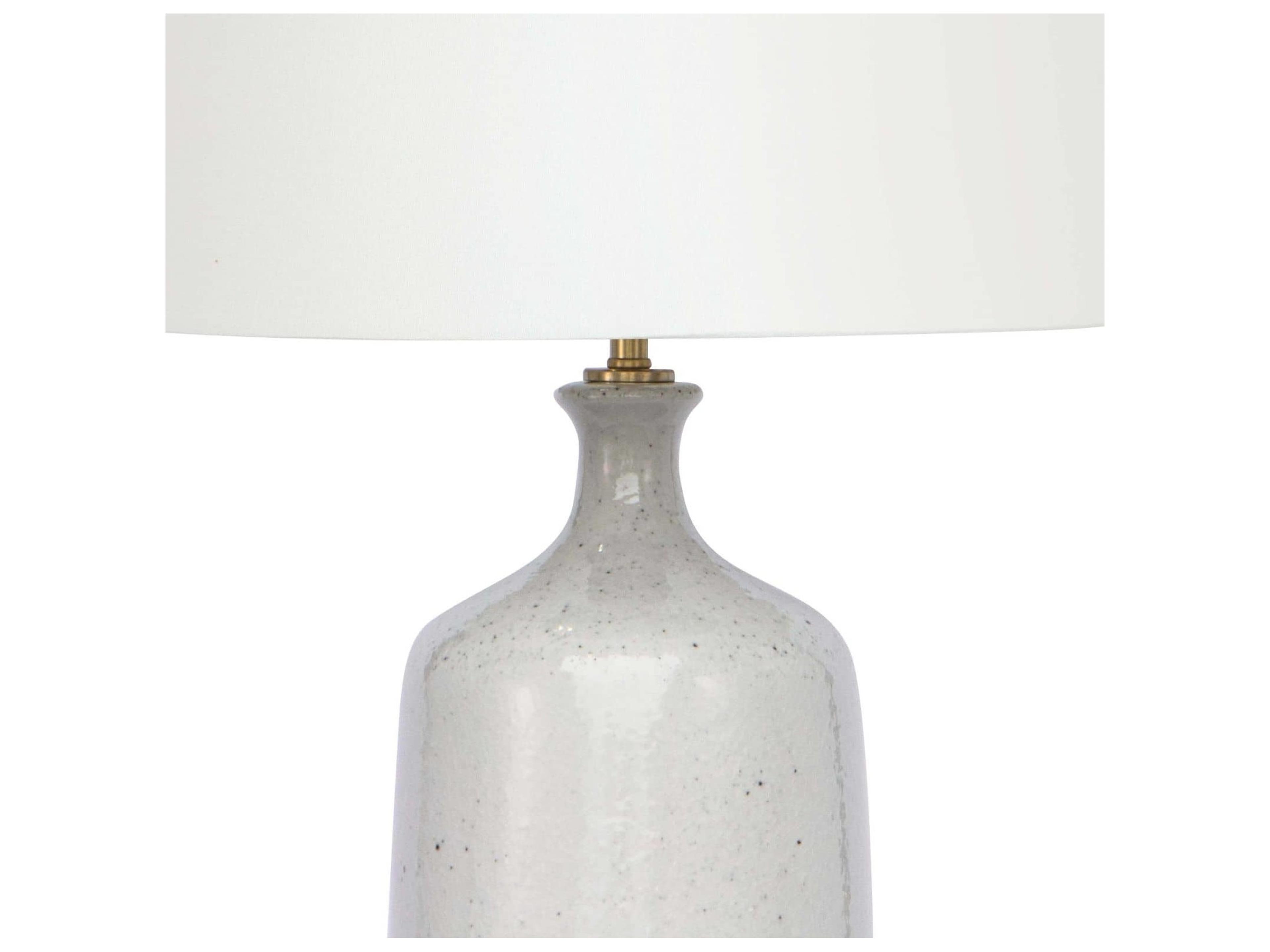 Regina Andrew Glace Ceramic Linen Gray Buffet Lamp