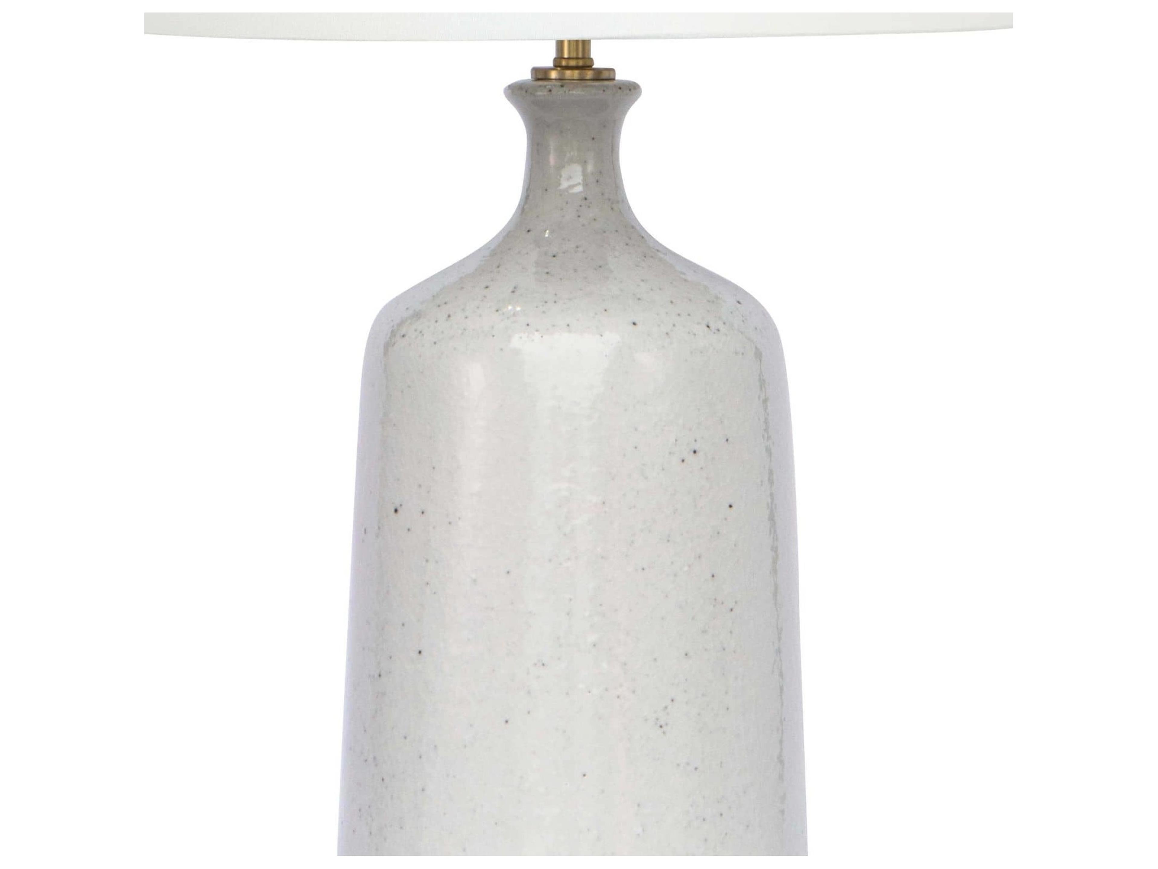 Regina Andrew Glace Ceramic Linen Gray Buffet Lamp