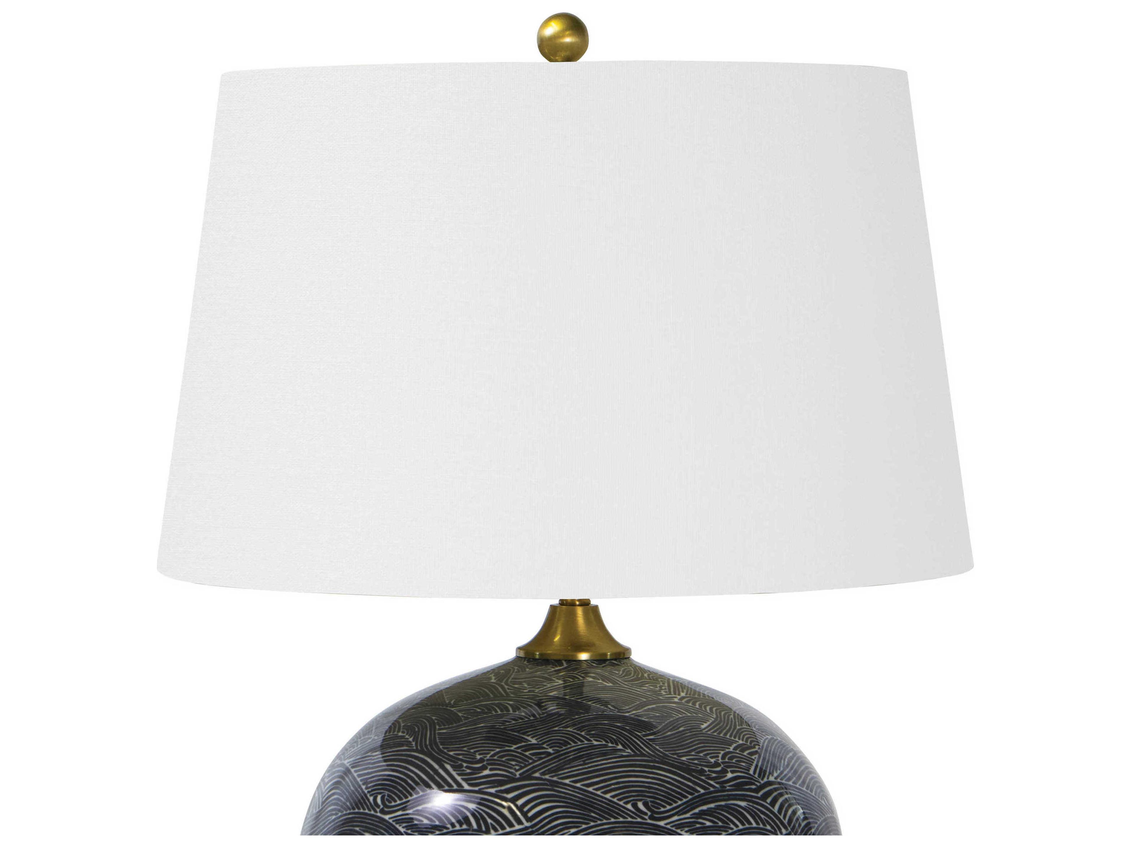 Regina Andrew Ebony White Buffet Lamp