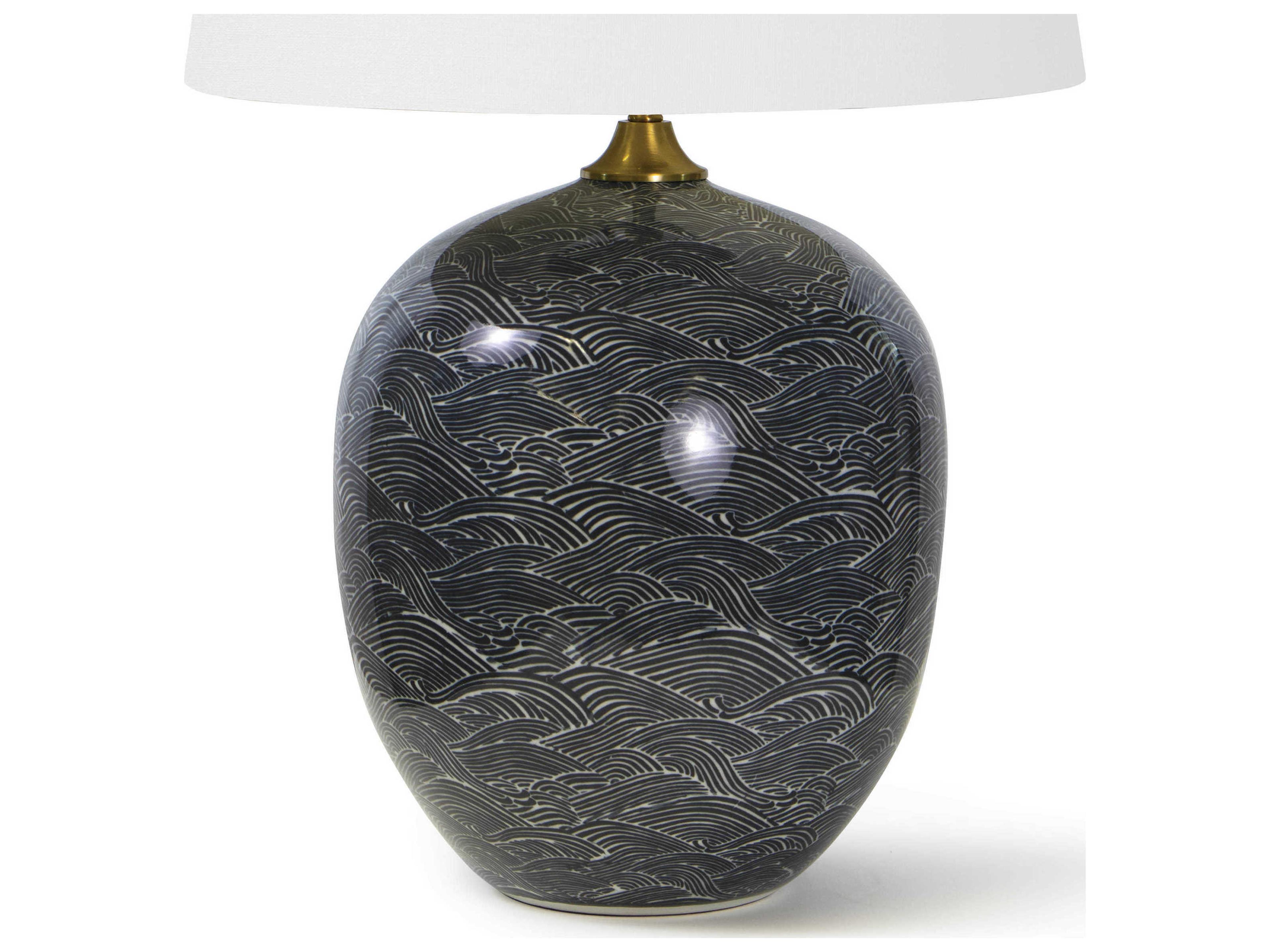 Regina Andrew Ebony White Buffet Lamp