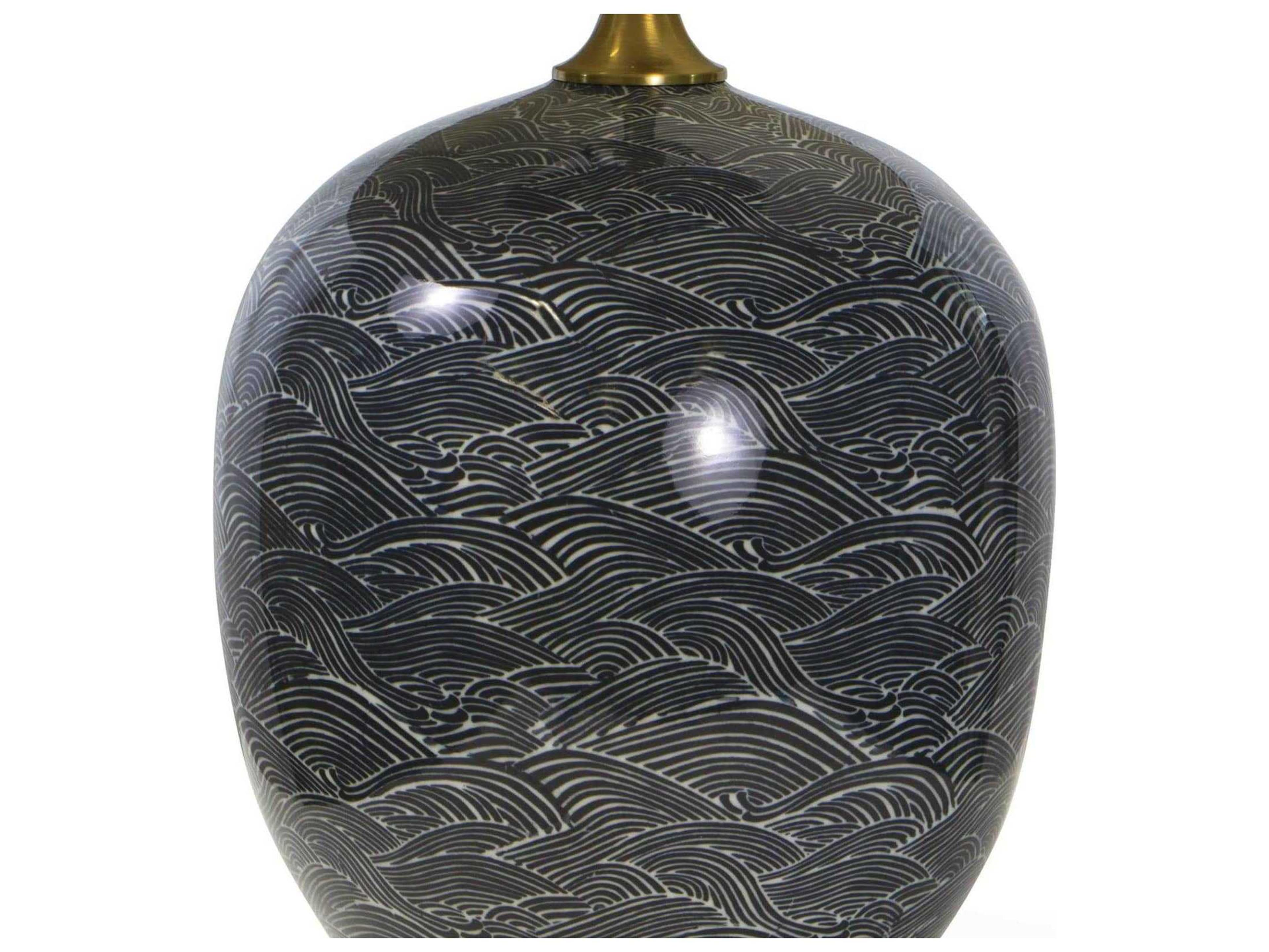 Regina Andrew Ebony White Buffet Lamp