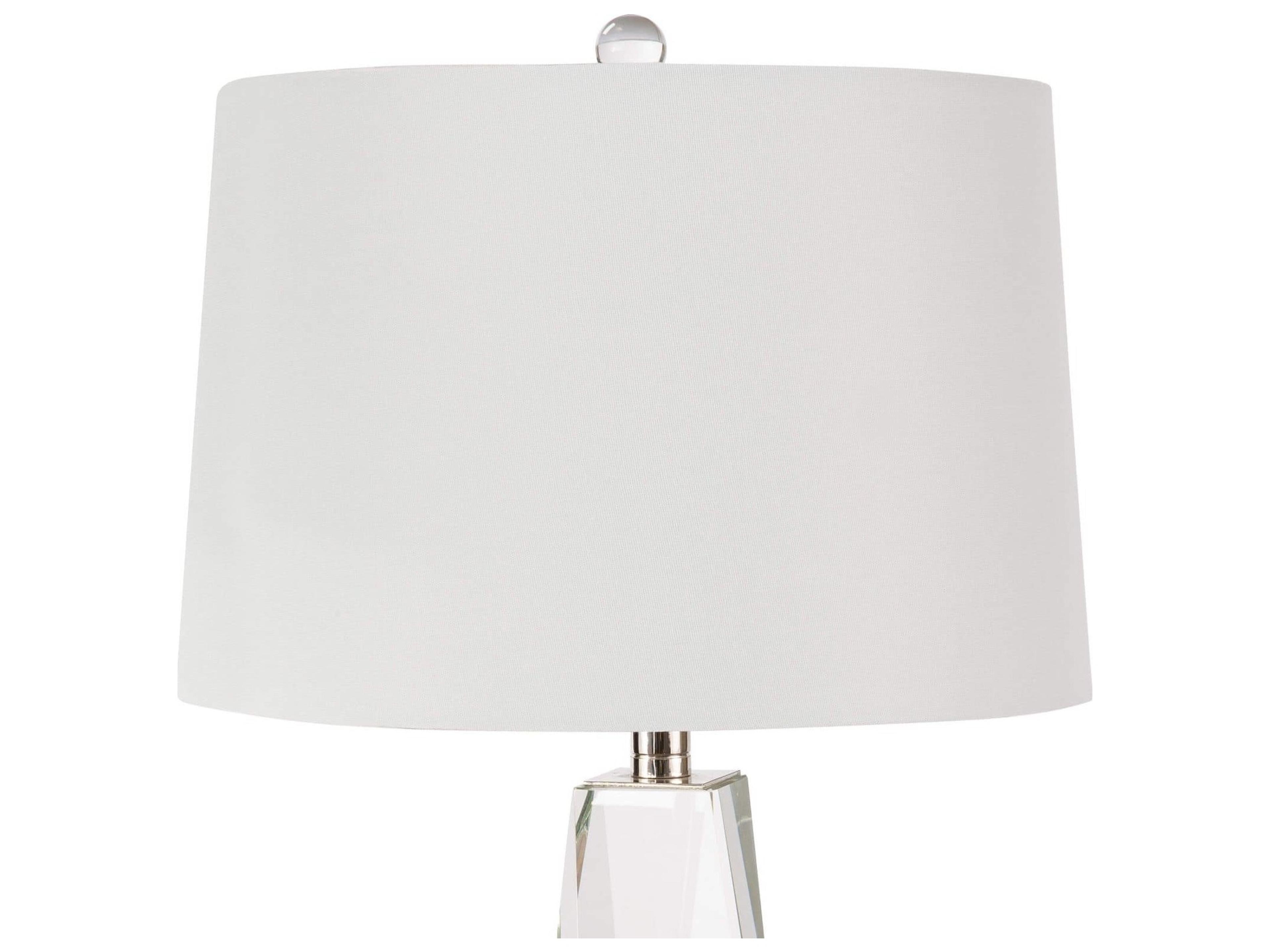Regina Andrew Angelica Crystal Clear Linen Buffet Lamp