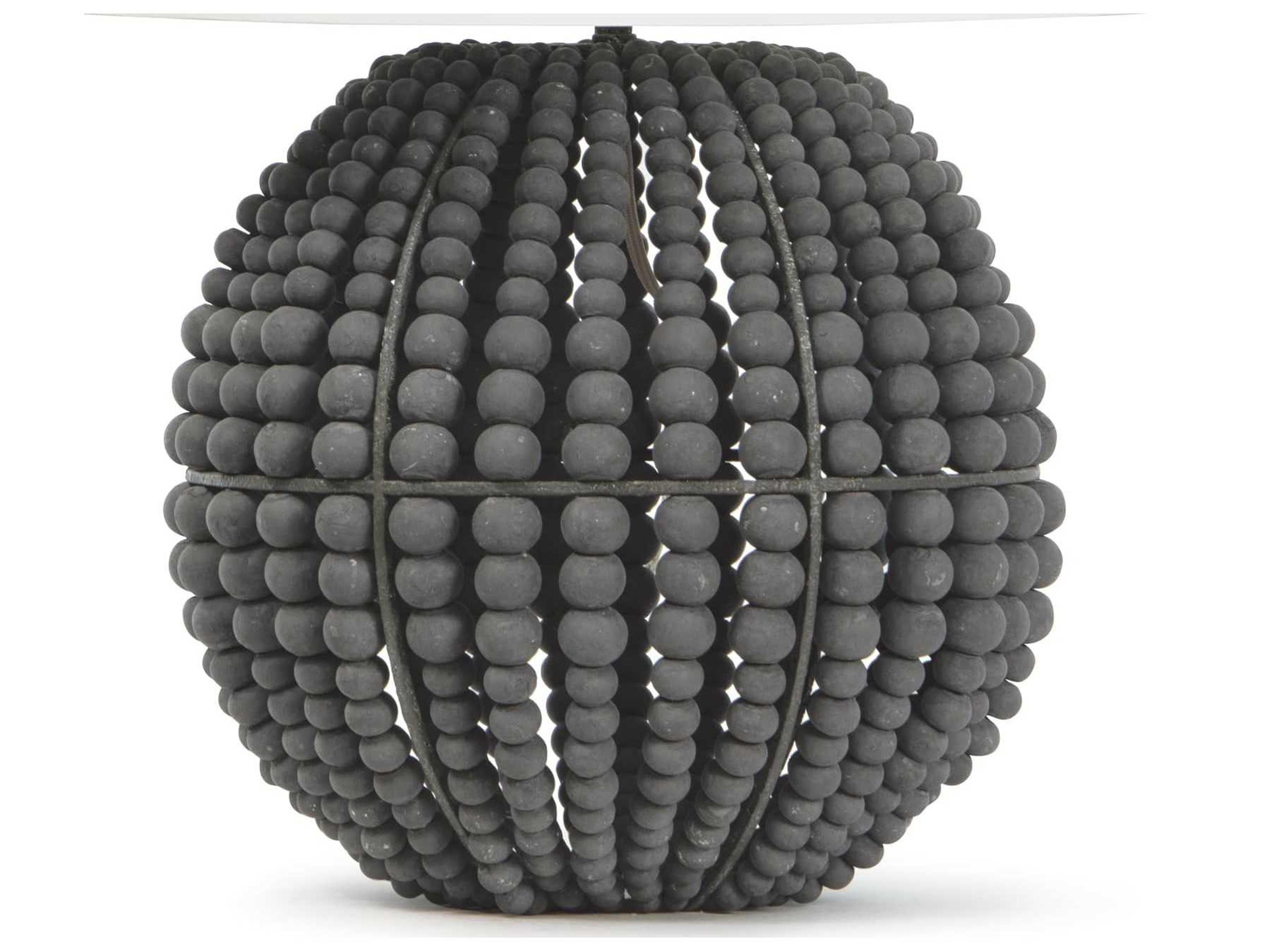 Regina Andrew Tropez Grey Linen Buffet Lamp