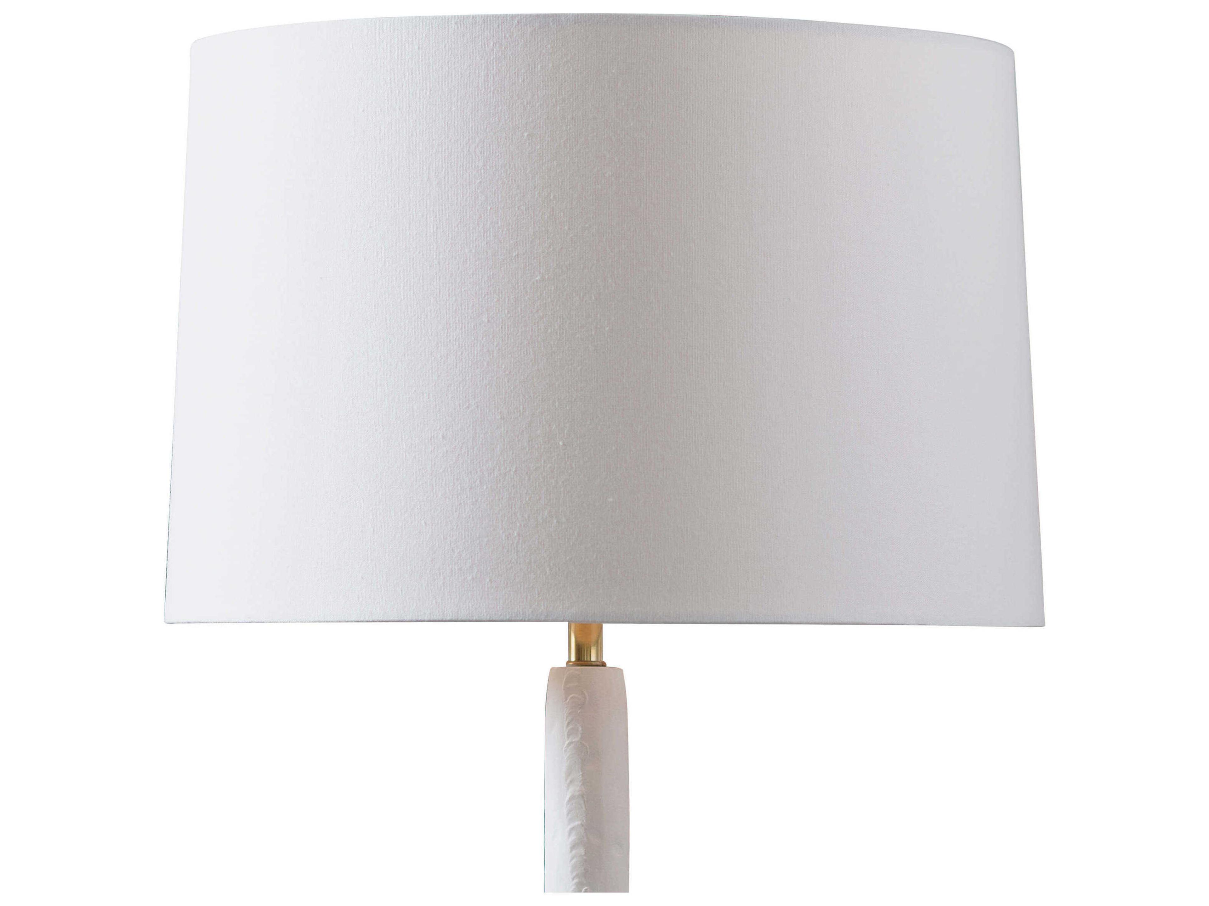 Regina Andrew Hope White Linen Brass Buffet Lamp