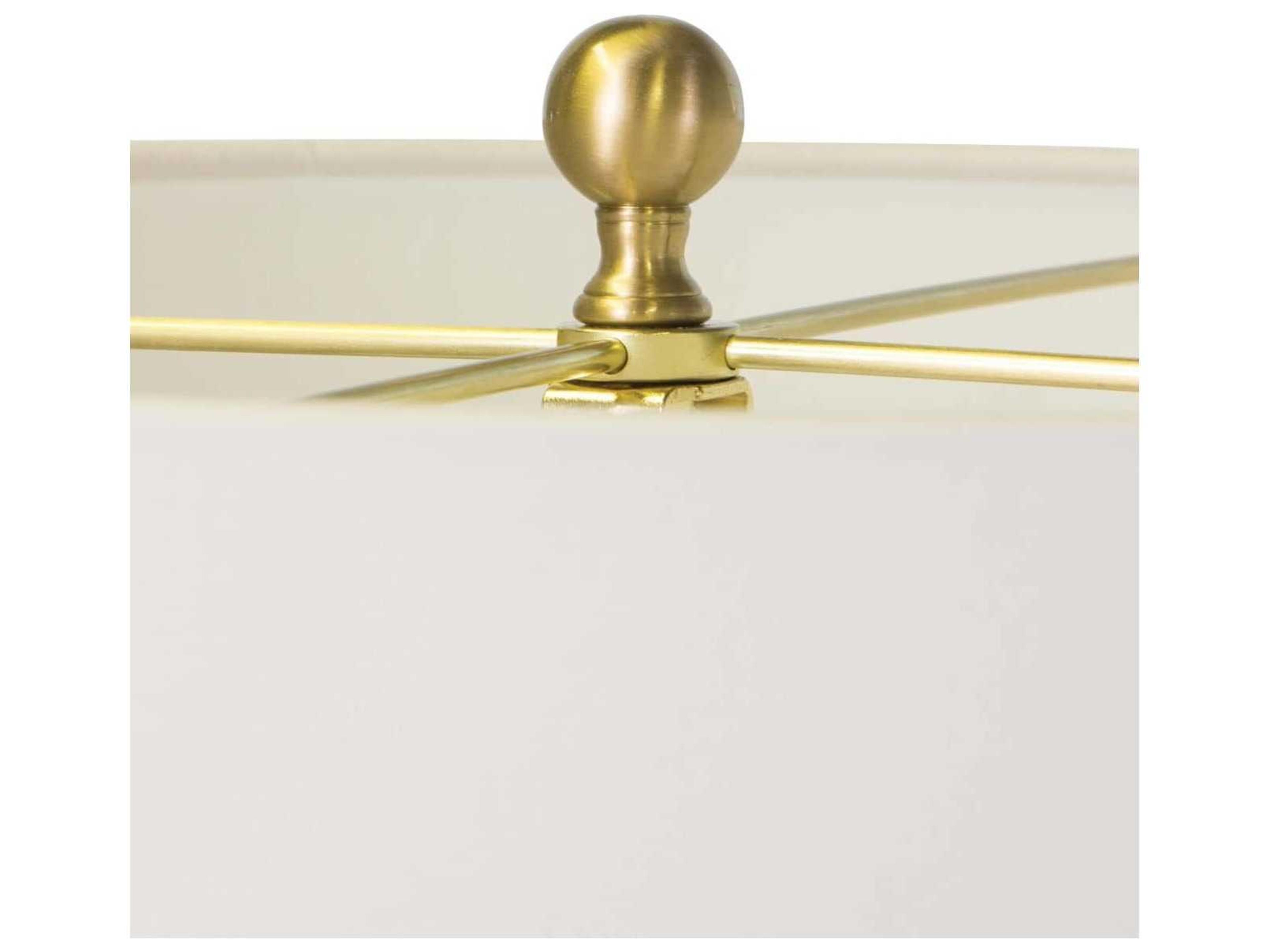 Regina Andrew Gear Natural Linen White Buffet Lamp