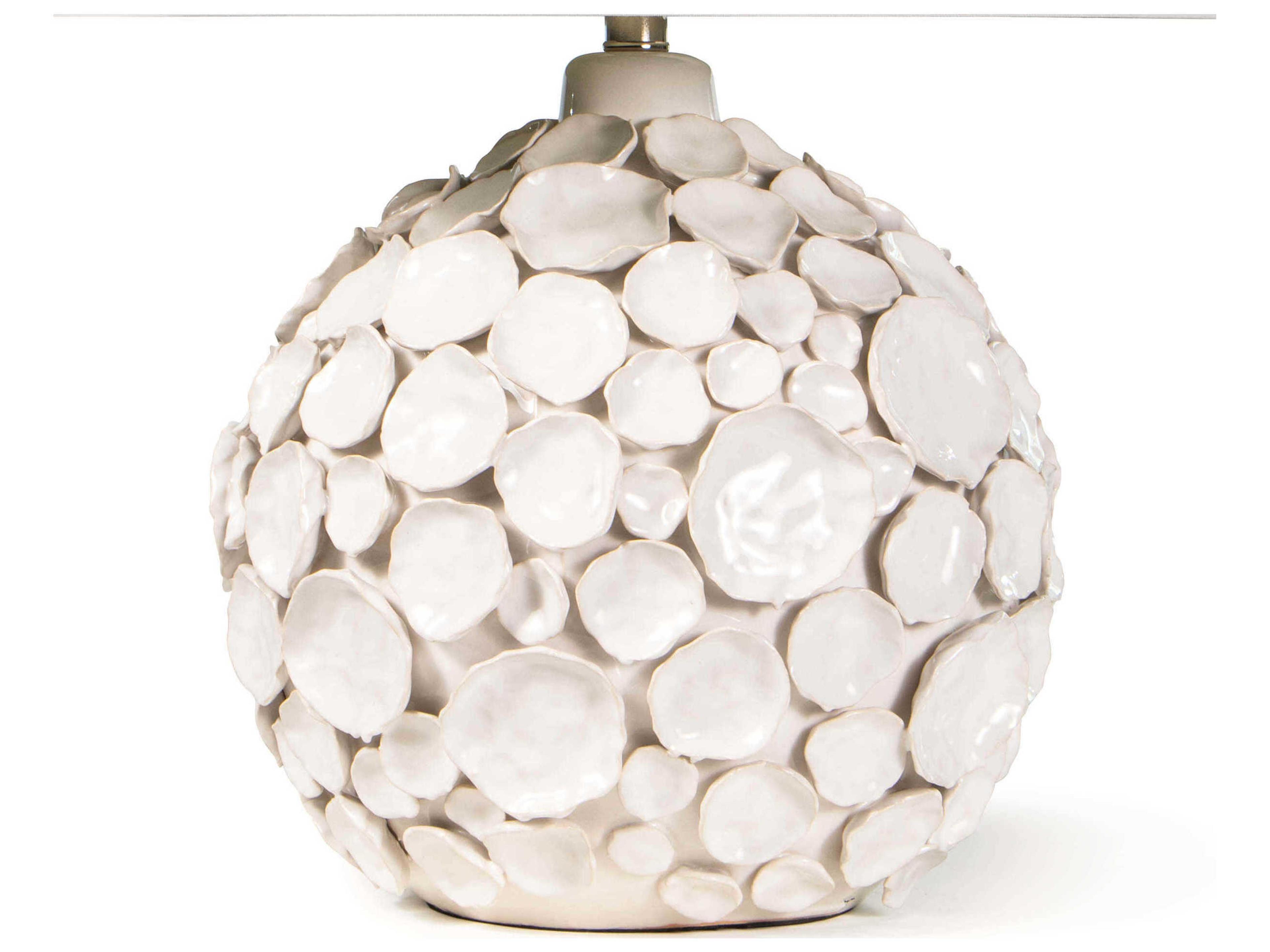 Regina Andrew Lucia White Polished Nickel Buffet Lamp