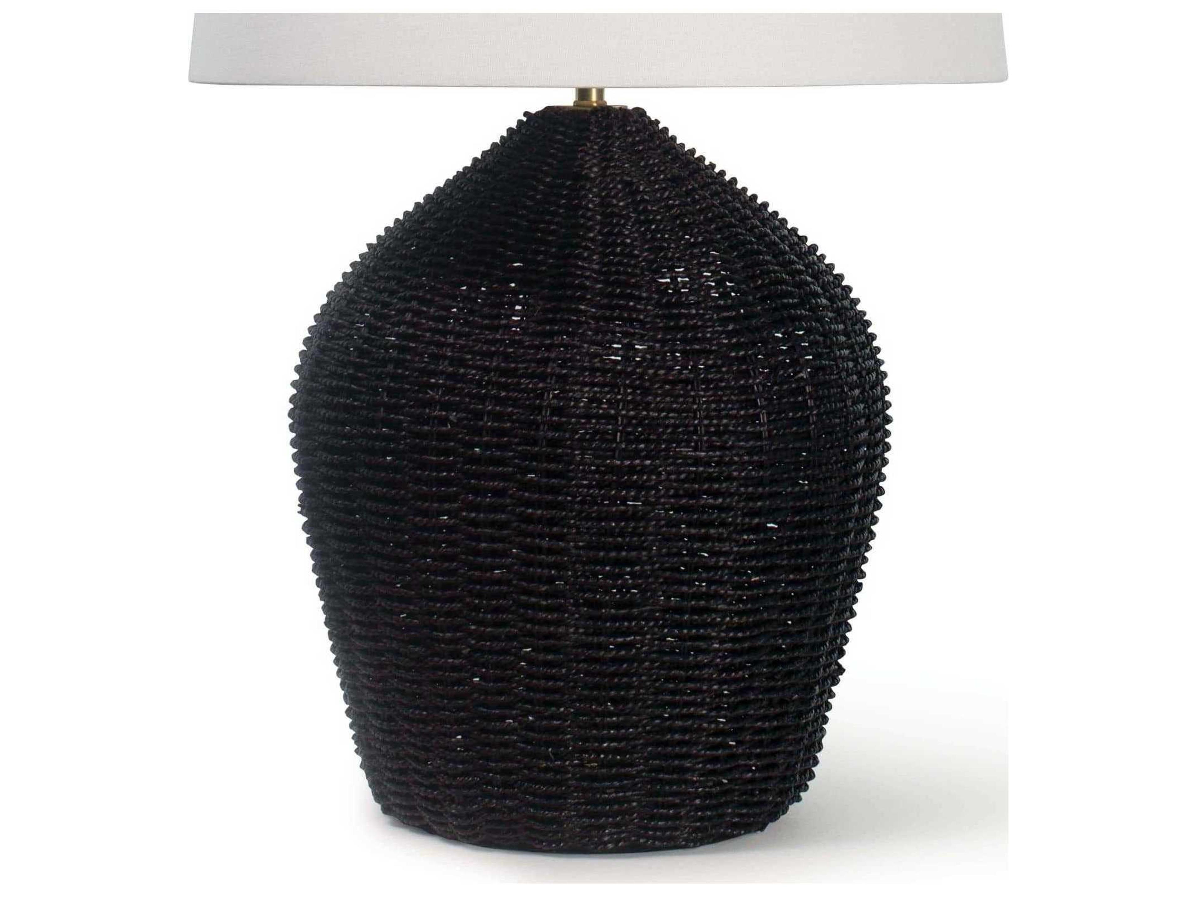 Regina Andrew Georgian Black Polished Brass Buffet Lamp