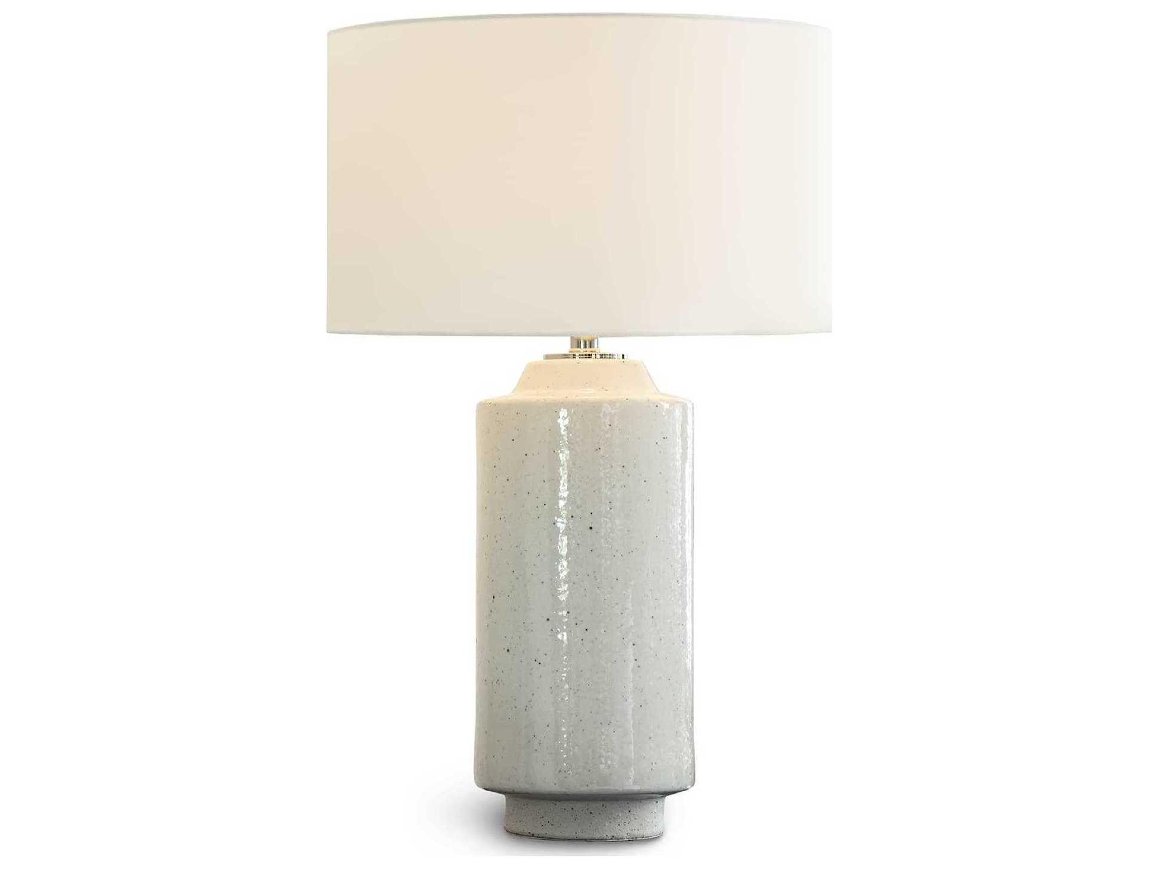 Markus White Polished Nickel Buffet Lamp