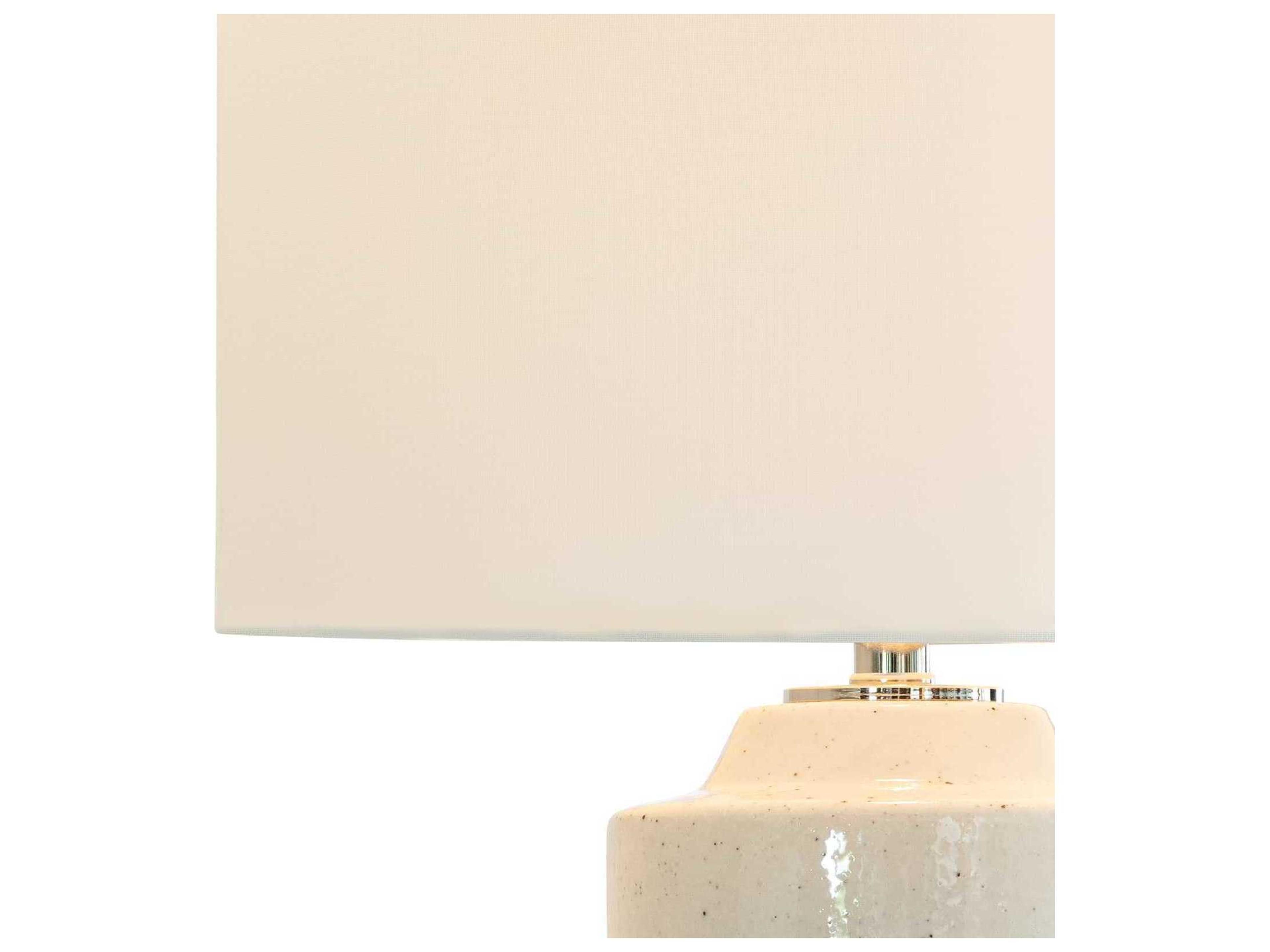 Regina Andrew Markus White Polished Nickel Buffet Lamp