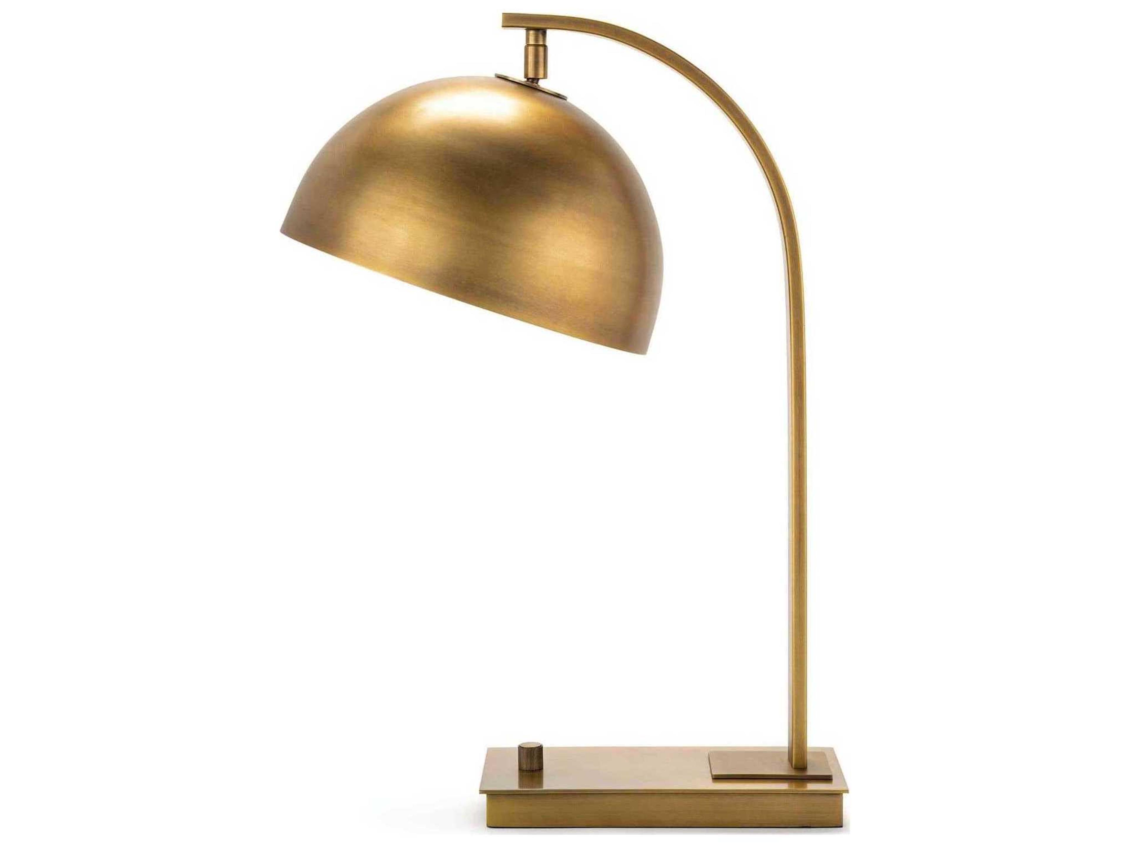 Otto Natural Brass Desk Lamp