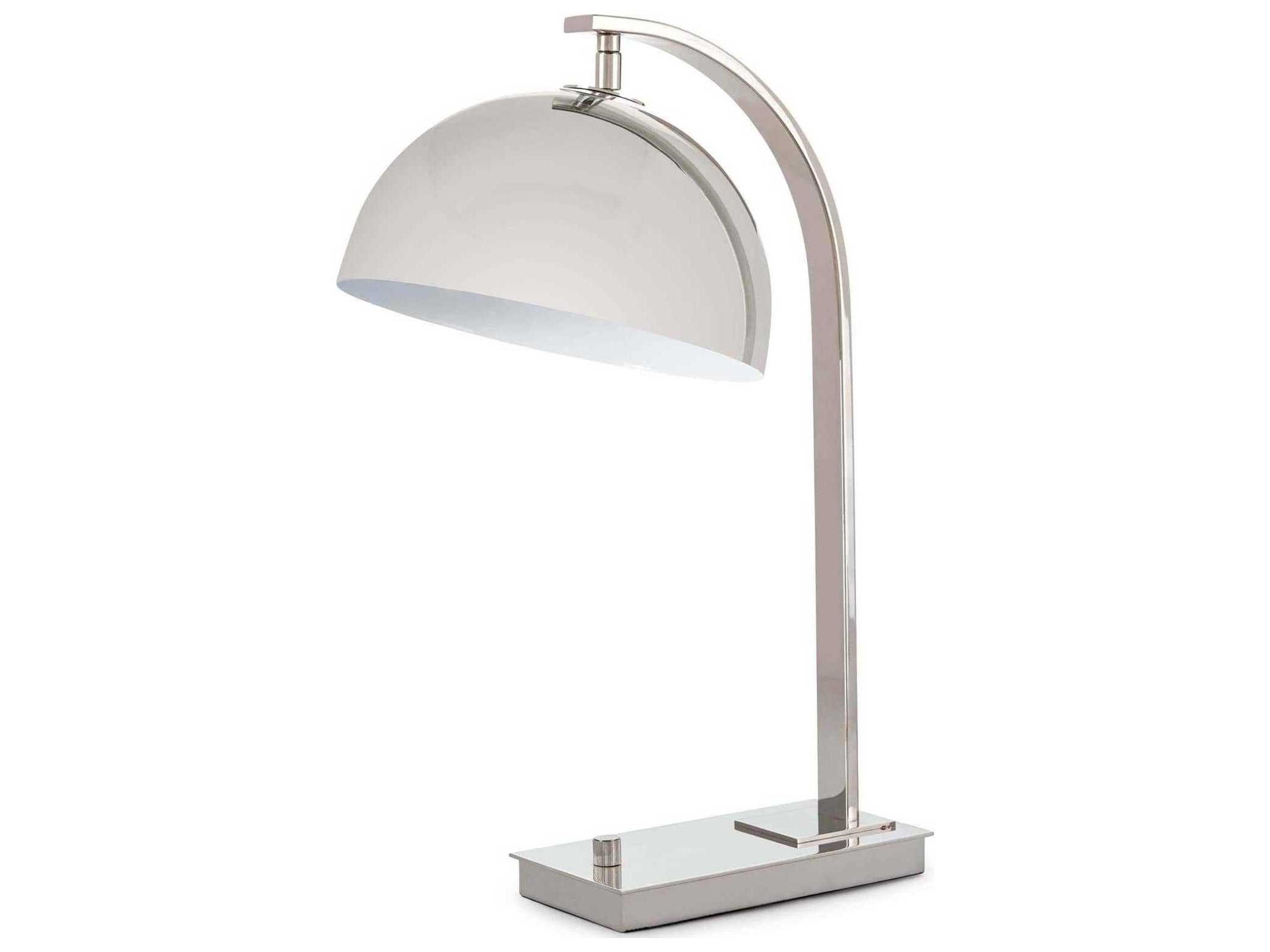 Regina Andrew Otto Polished Nickel Desk Lamp