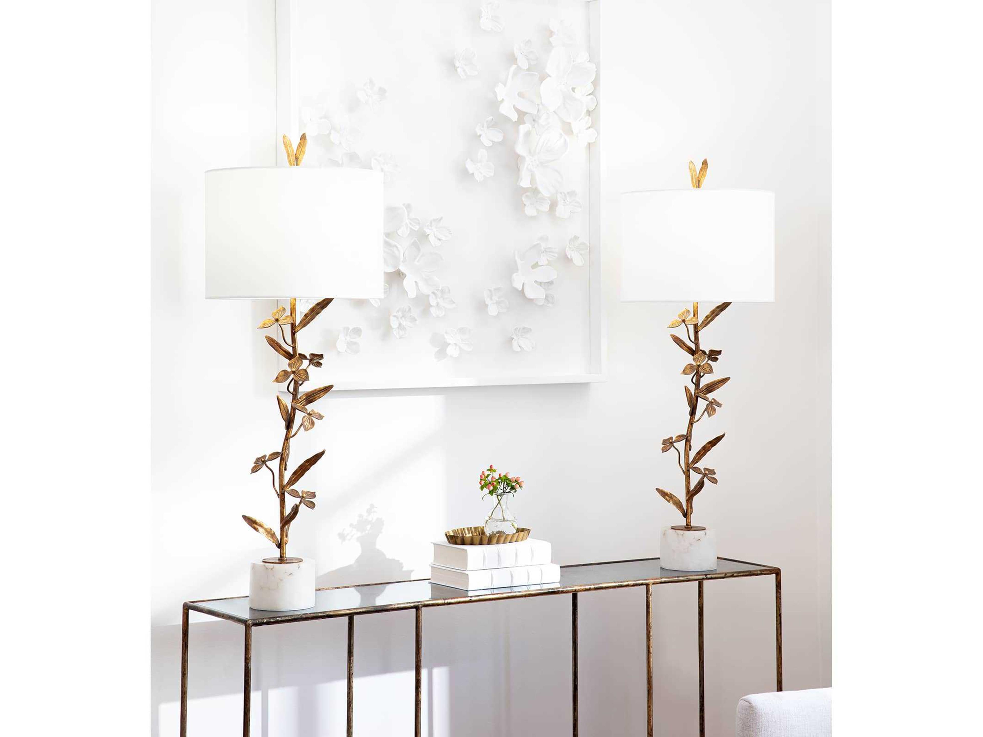 Regina Andrew Trillium Brass Polished Buffet Lamp