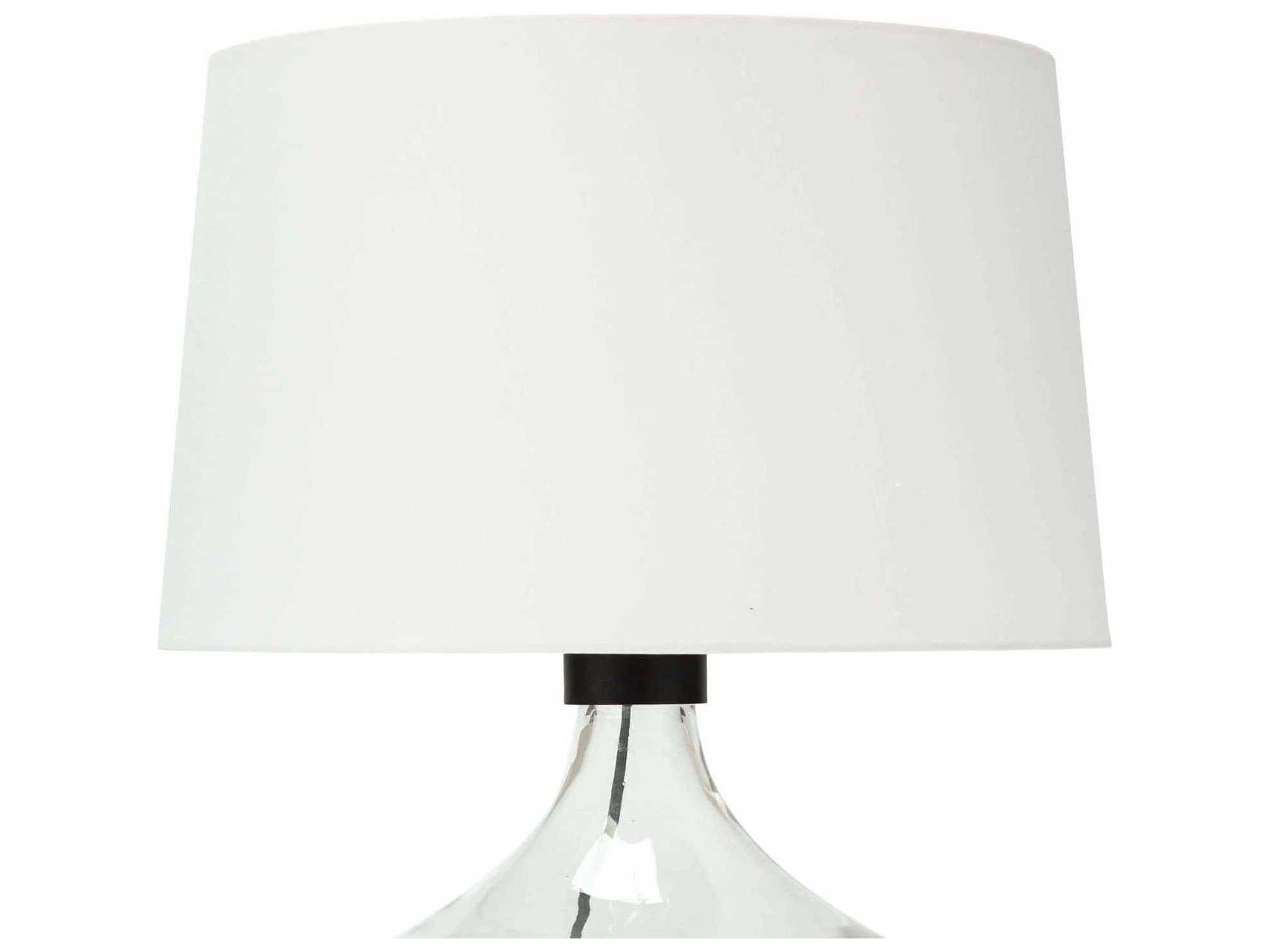 Regina Andrew Demi John Clear Polished Brass Glass Buffet Lamp