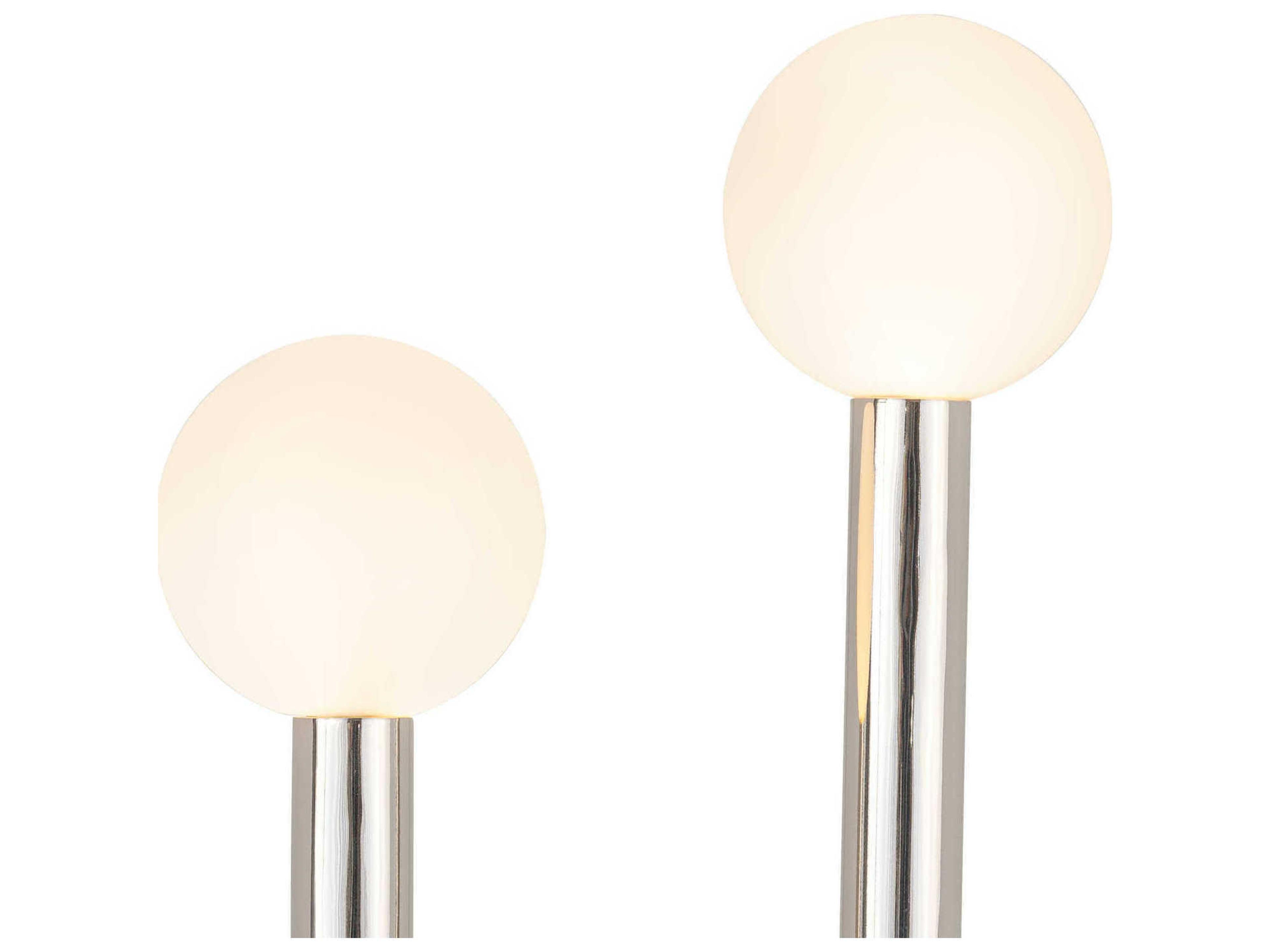 Regina Andrew Happy Polished Nickel Glass LED Buffet Lamp