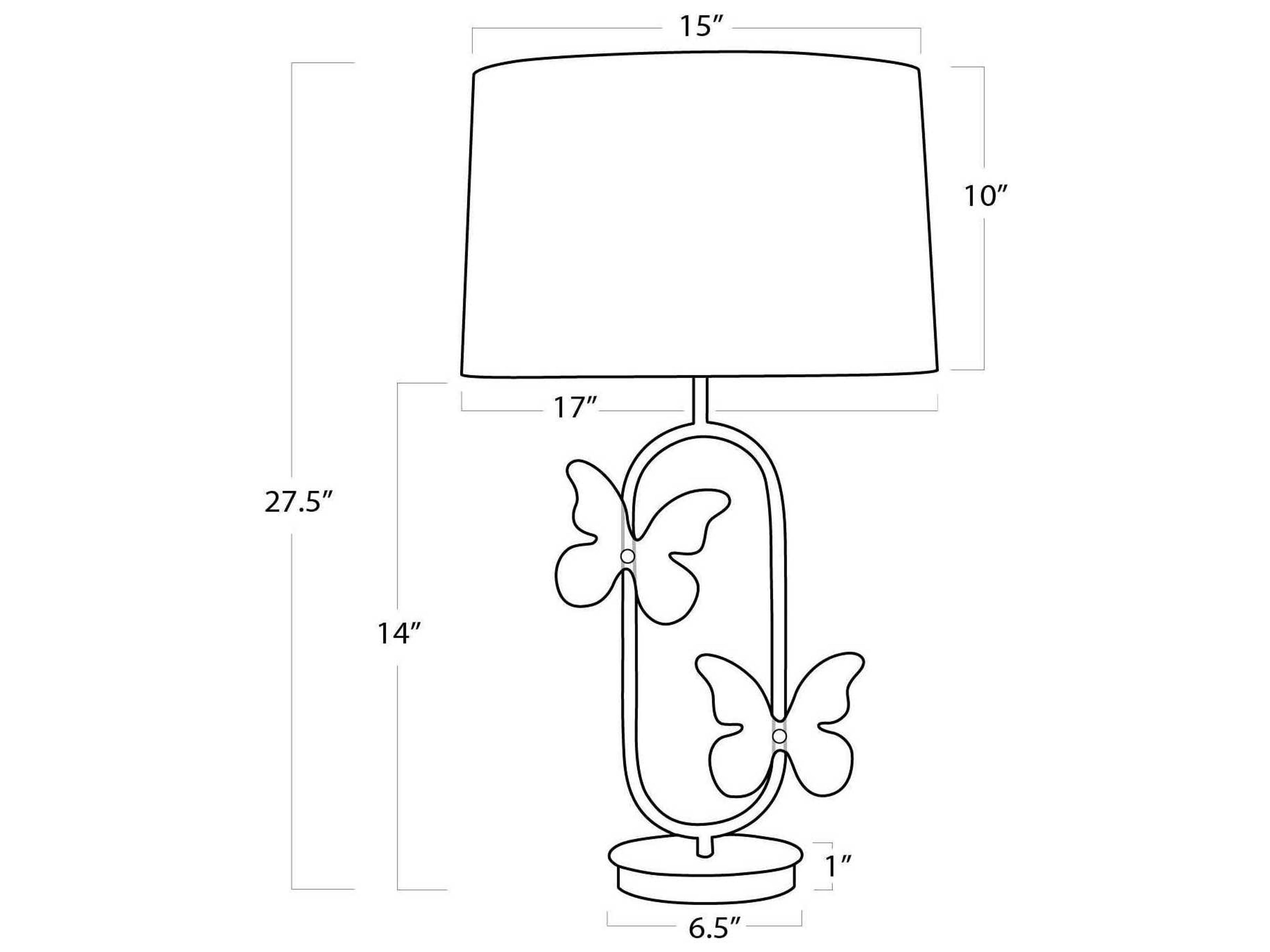 Regina Andrew Monarch Gold Leaf Buffet Lamp