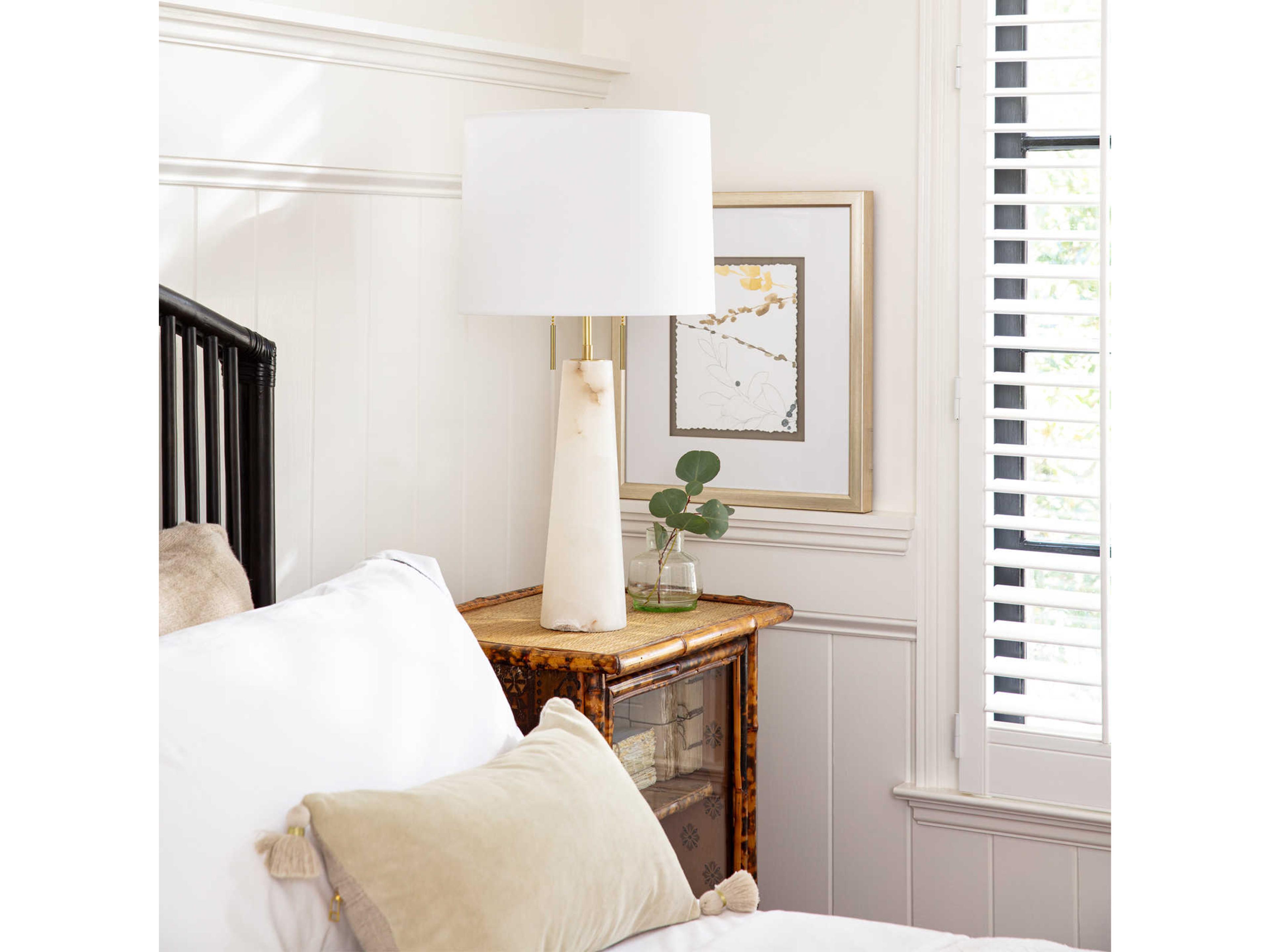 Regina Andrew Austen Natural Stone Polished Brass Buffet Lamp